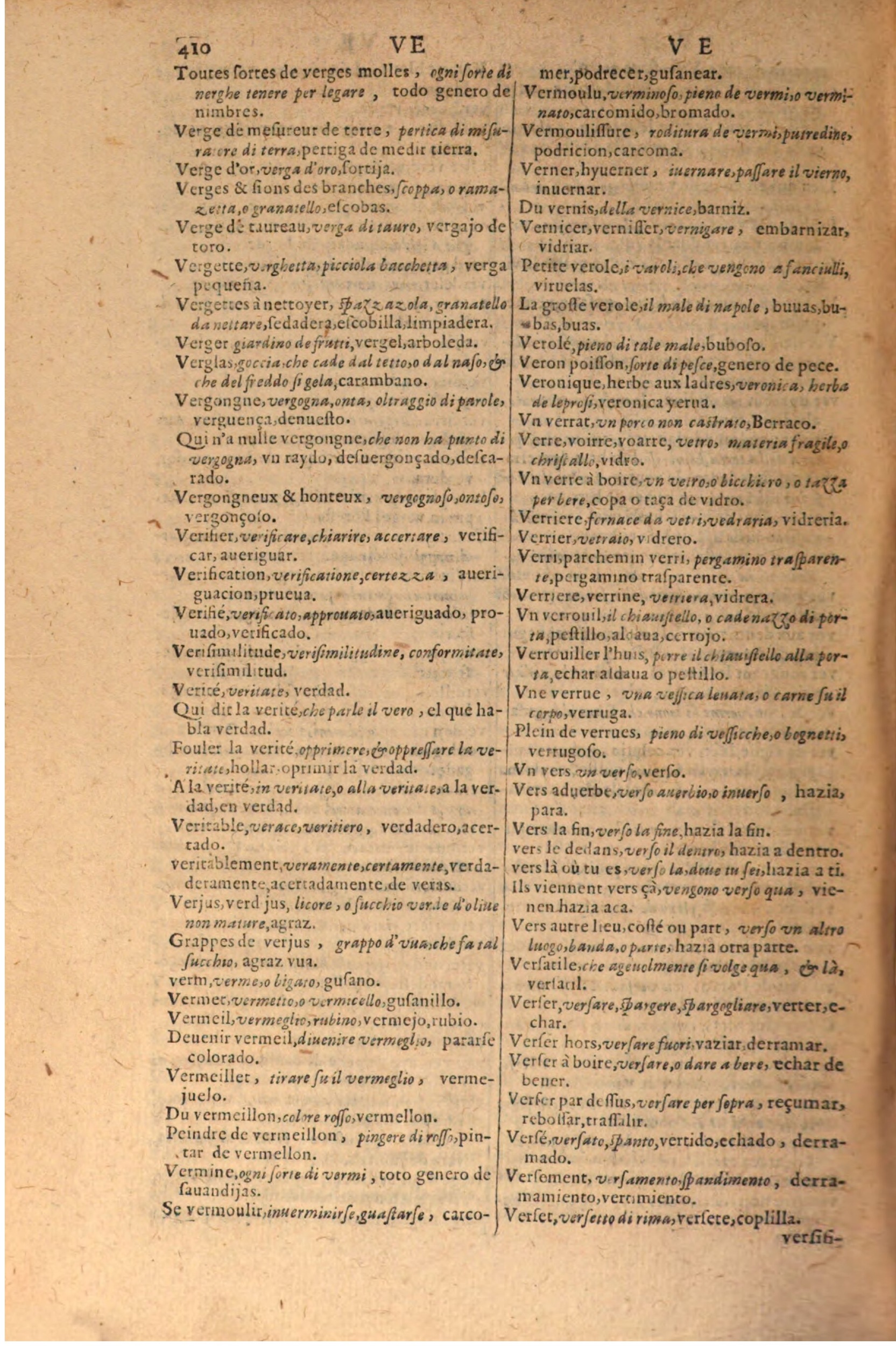 1616 - Pierre de la Rovière - Trésor des trois langues (Seconde partie) - BSB Munich