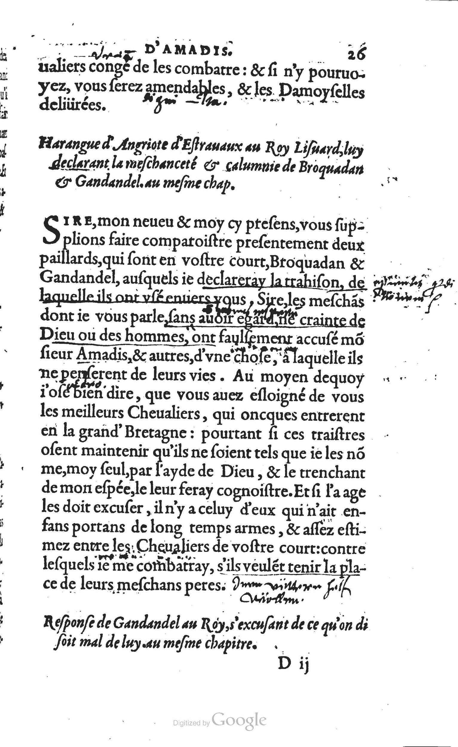 1560 - Vincent Sertenas et Gilles Robinot - Trésor des Amadis - British Library