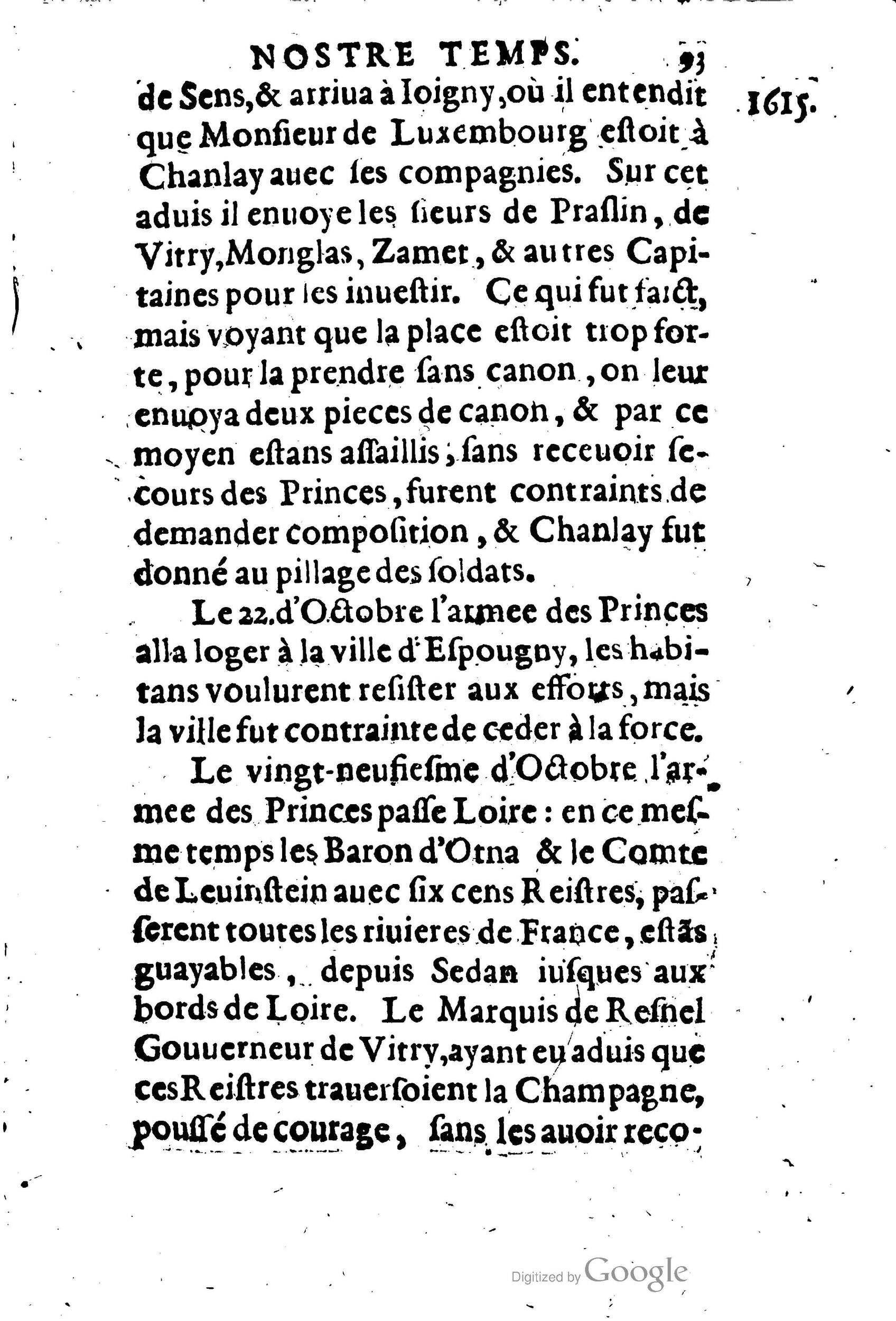 1623 - Joseph Bouillerot - Trésor de l’histoire générale de notre temps - BM Lyon