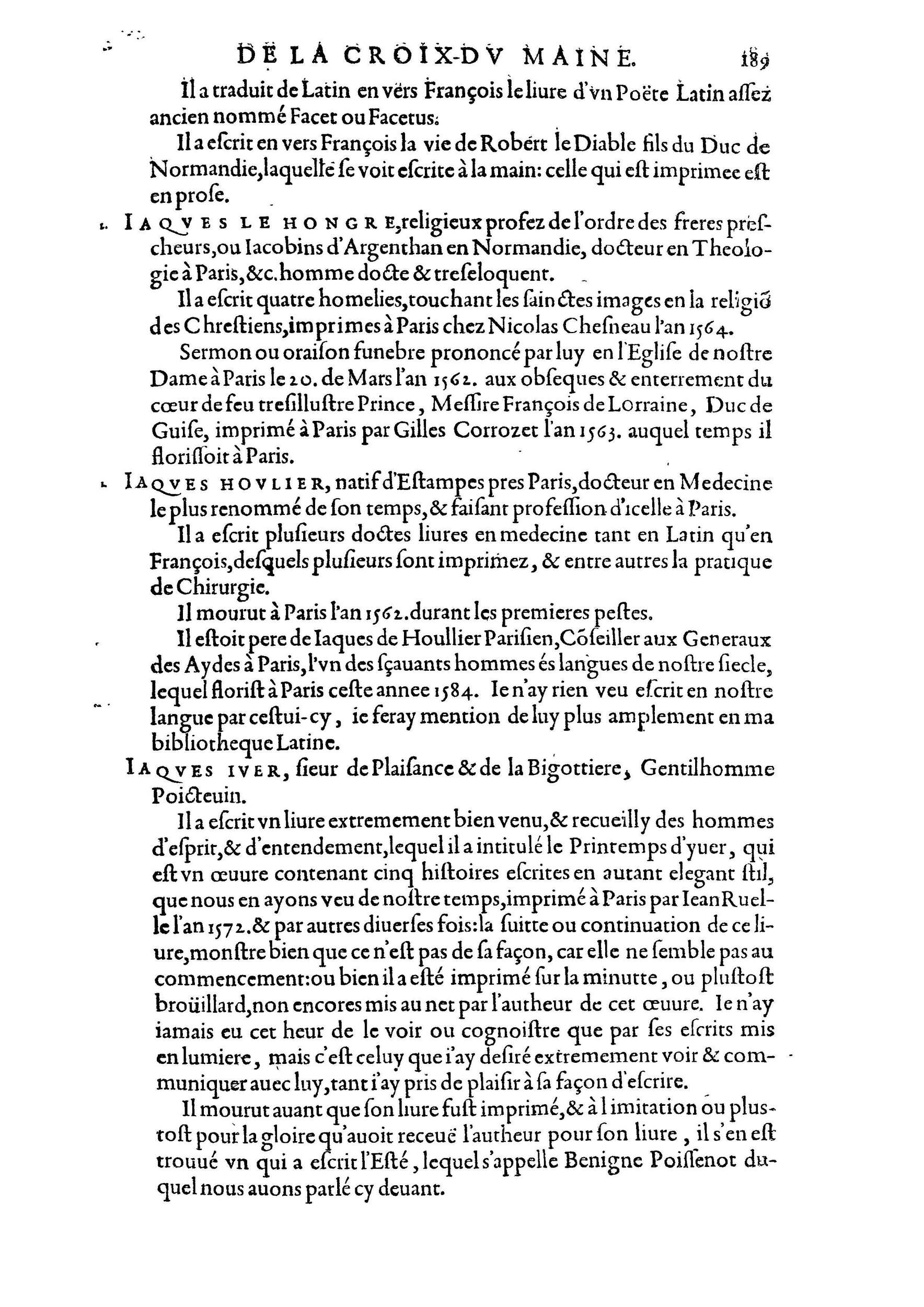 1584 - Abel L&#039;Angelier - Bibliothèques françaises - BnF