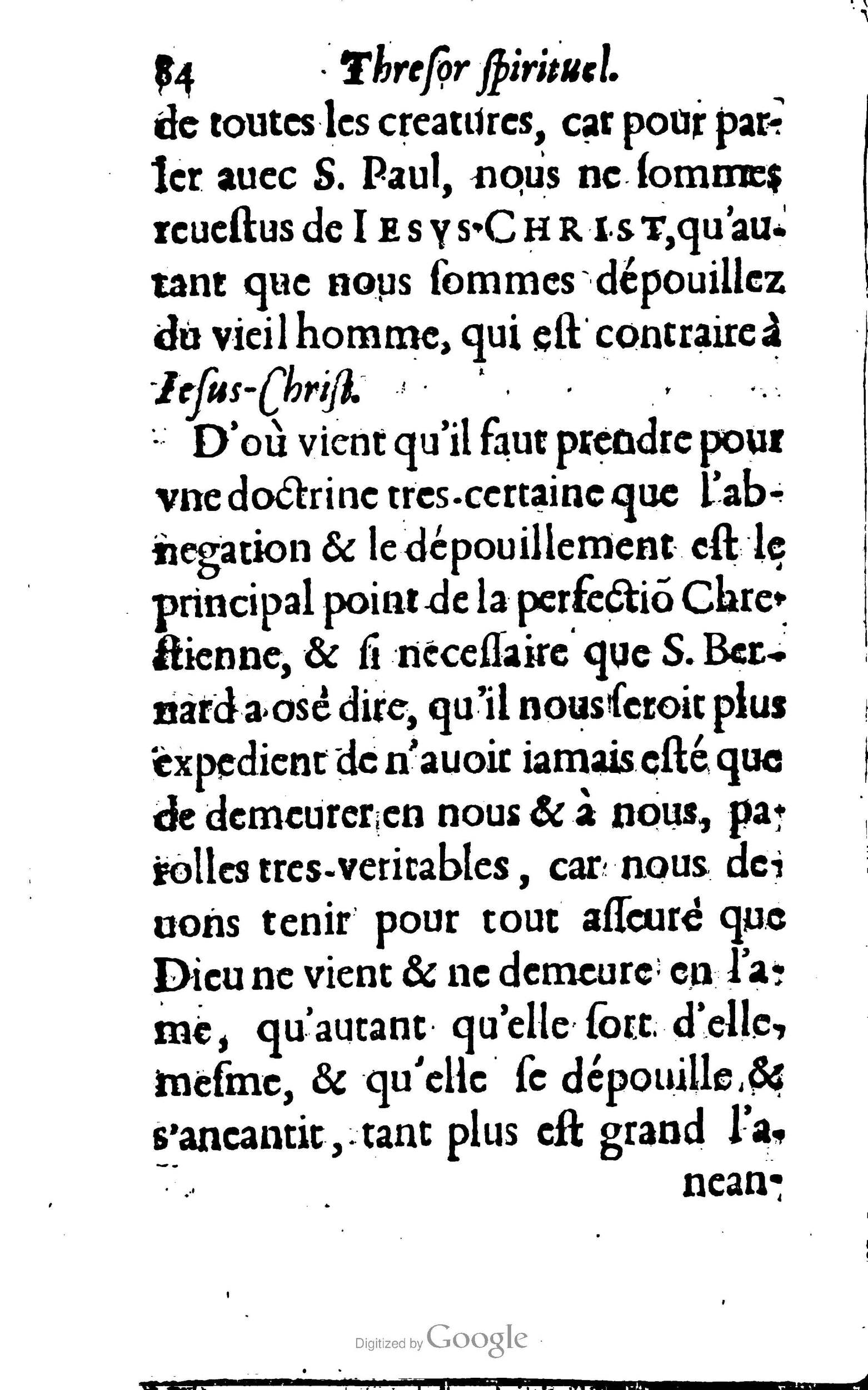 1633 - François Waudré - Trésor spirituel contenant les excellences du christianisme - BM Lyon