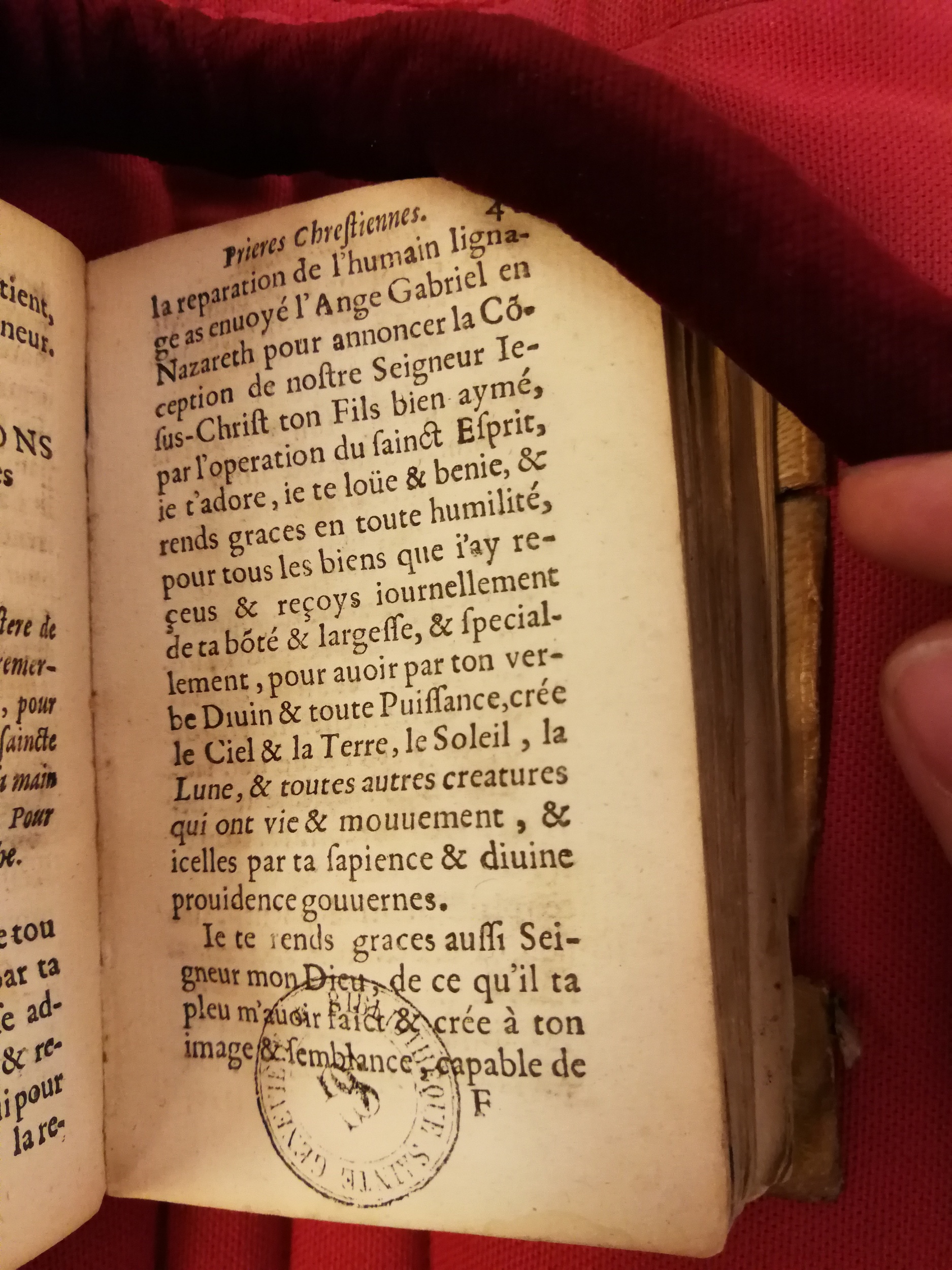 1598 - Barthélemy Macé - Trésor des prières, oraisons et instructions chrétiennes - Bibliothèque Sainte-Geneviève