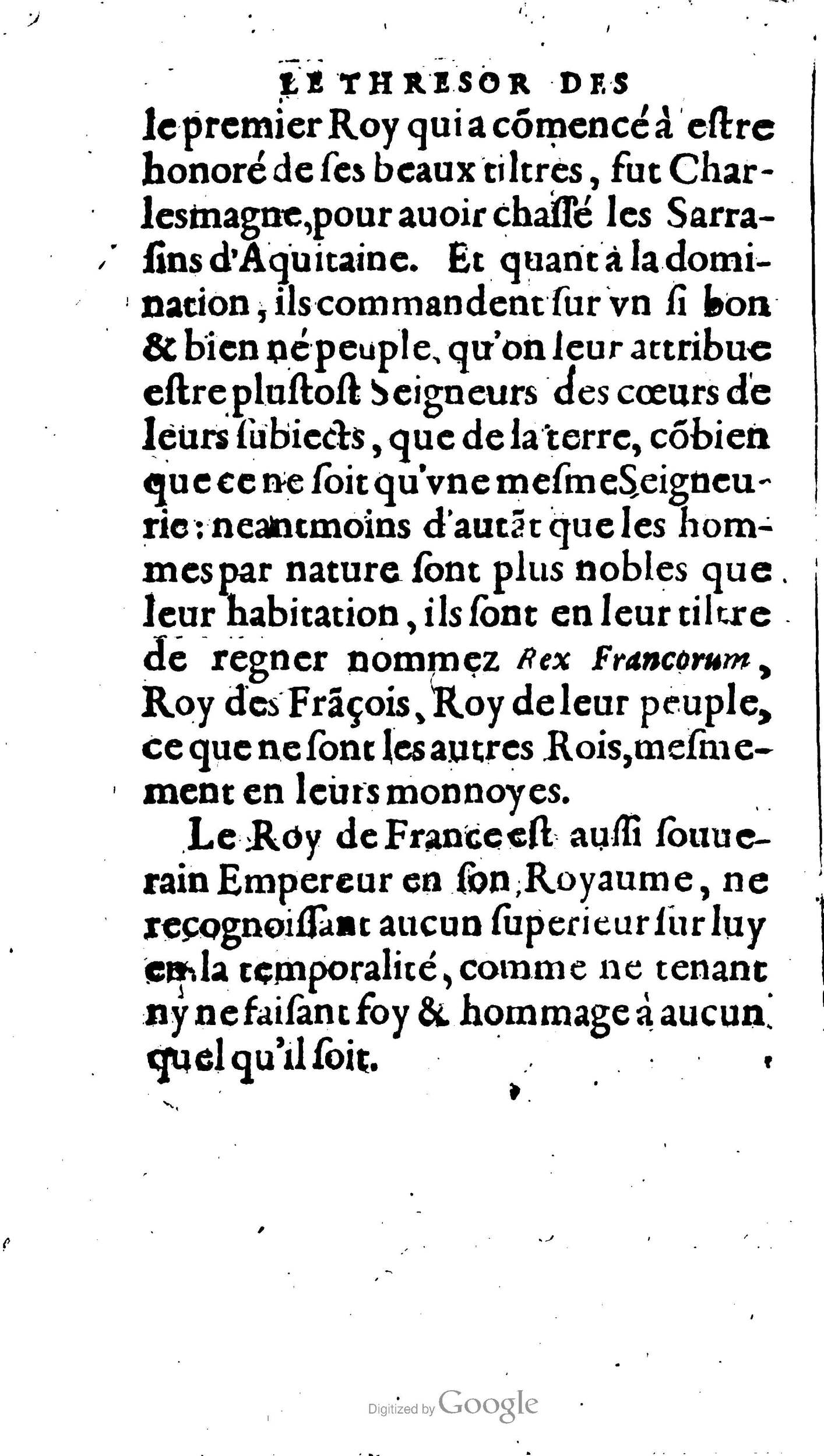 1604 - Galiot Corrozet - Trésor des histoires de France - BNC Florence