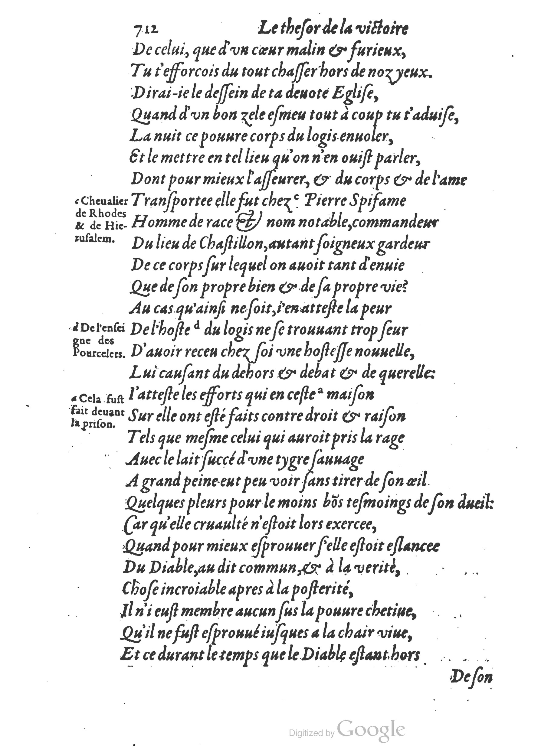 1578 - Nicolas Chesneau - Trésor et entière histoire de la triomphante victoire du corps de Dieu sur l’esprit malin - British Library 1578 - Nicolas Chesneau - Trésor et entière histoire de la triomphante victoire du corps de Dieu sur l’esprit malin - British Library