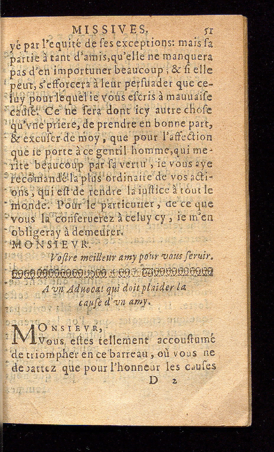 1614 - Barthélemy Vincent - Élite et Trésor des lettres missives - Bâle