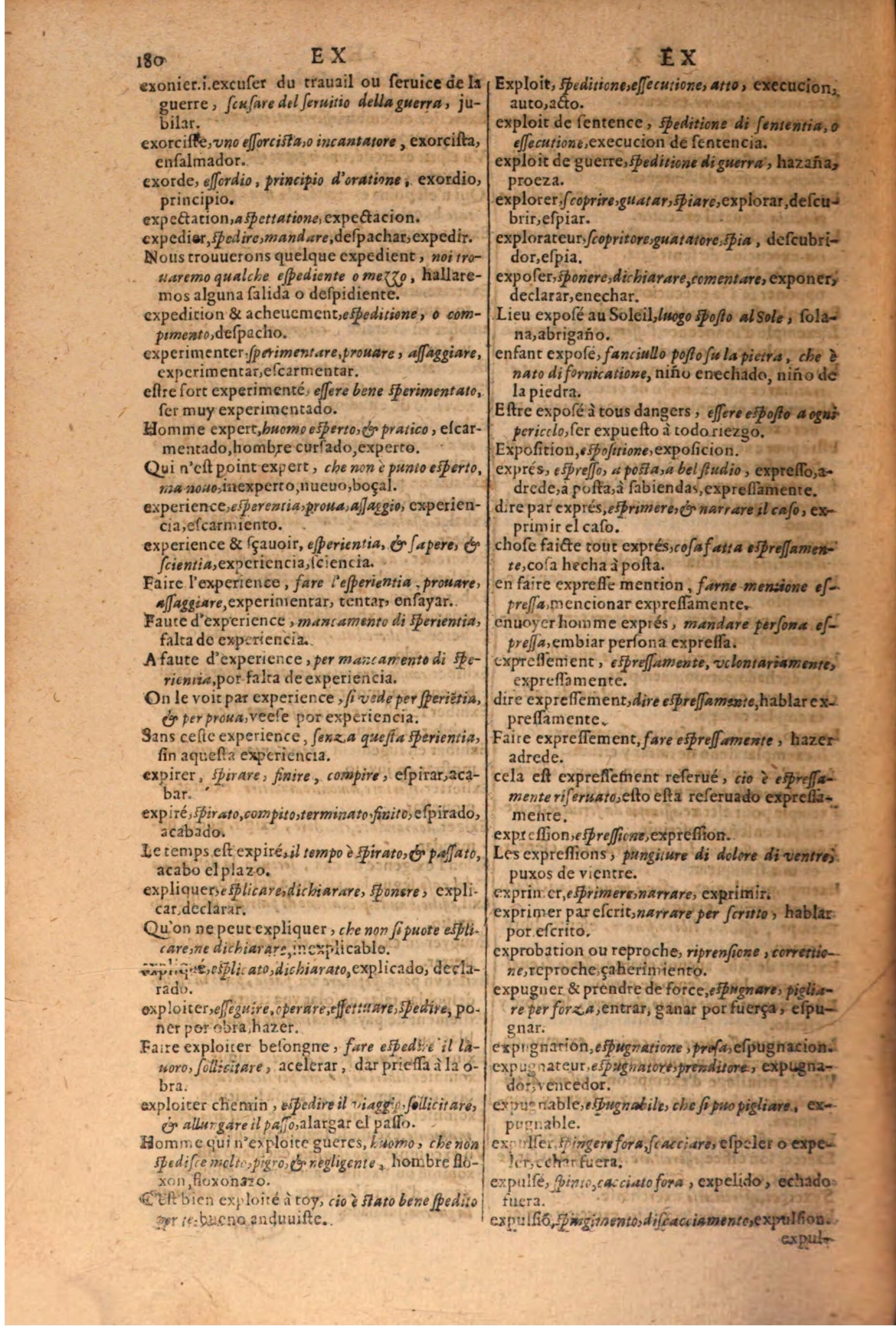 1616 - Pierre de la Rovière - Trésor des trois langues (Seconde partie) - BSB Munich