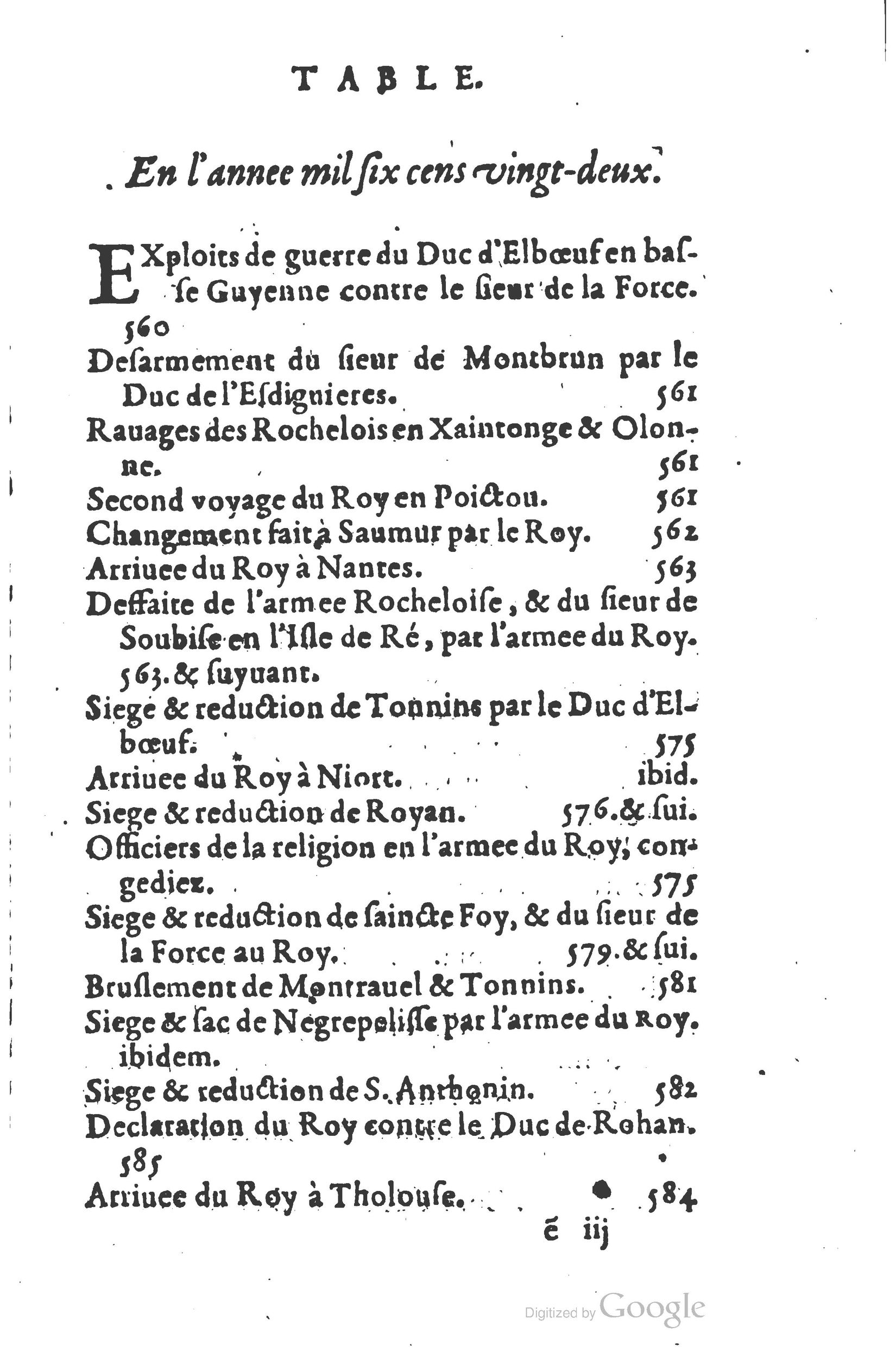 1626 - Joseph Bouillerot - Trésor de l’histoire générale de notre temps - BSB Munich