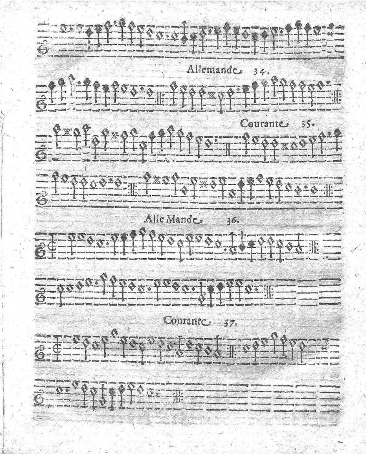 1621 - Jehan Weidnern - Trésor de toutes sortes de danses nouvelles à la française, allemande, espagnole, et italienne, à cinq et six parties - Vatican Apostolic Library