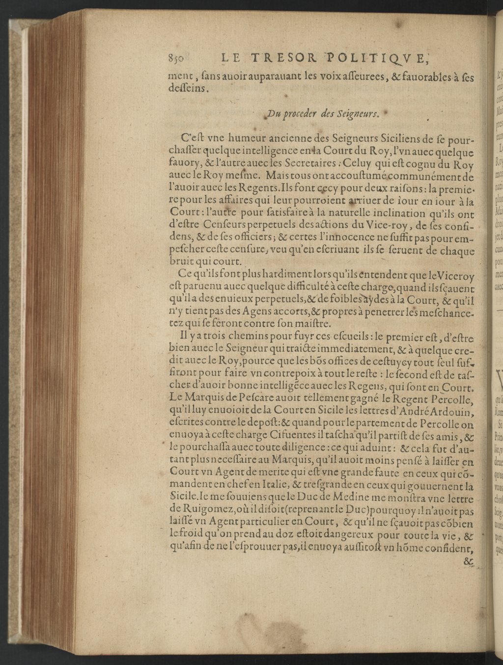 1608 - Nicolas Du Fossé - Trésor politique - BnF Tolbiac