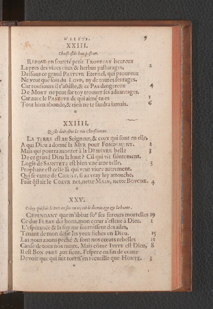 1577 - Jean de Laon - Trésor des 150 psaumes de David - Genève