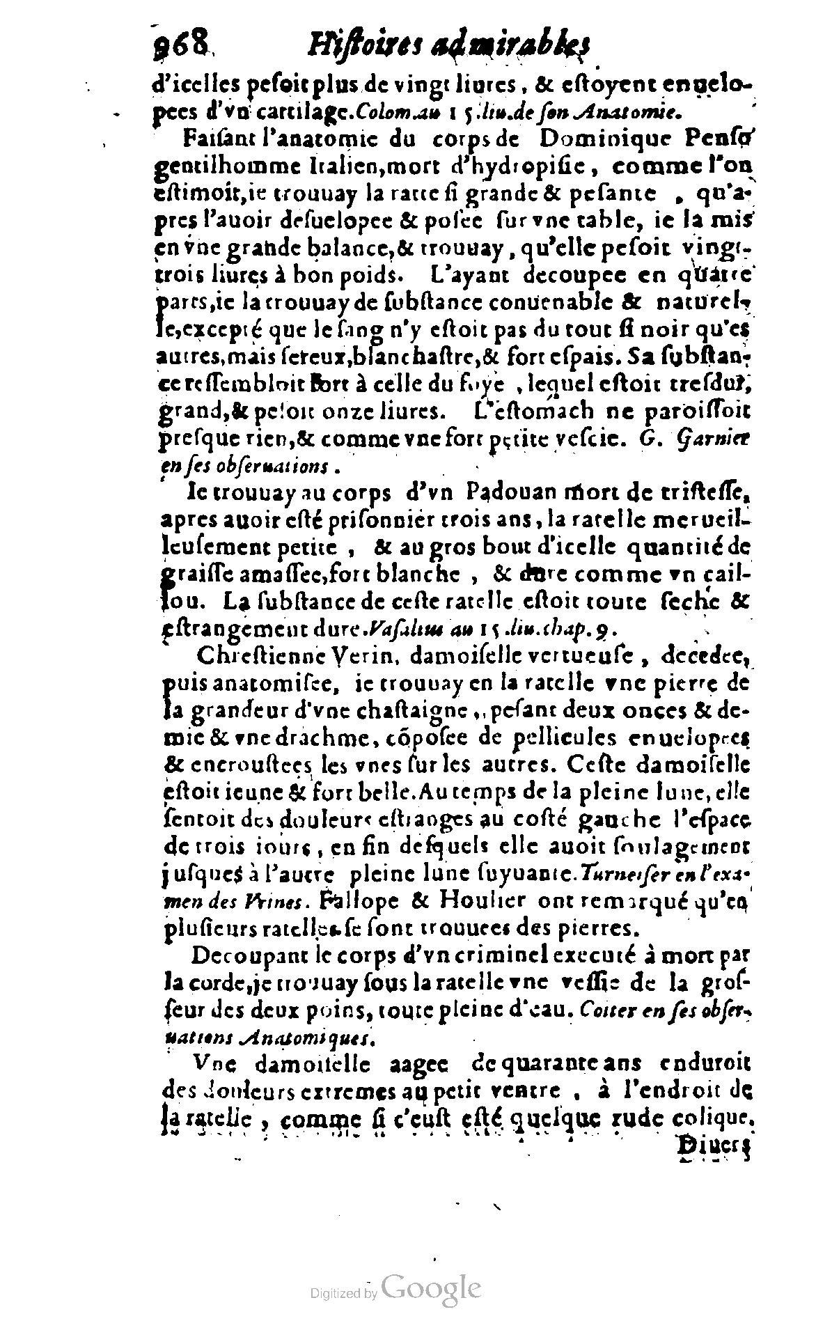 1620 - Samuel Crespin - Trésor d’histoires admirables et mémorables - BCU Lausanne 1620 - Samuel Crespin - Trésor d’histoires admirables et mémorables - BCU Lausanne