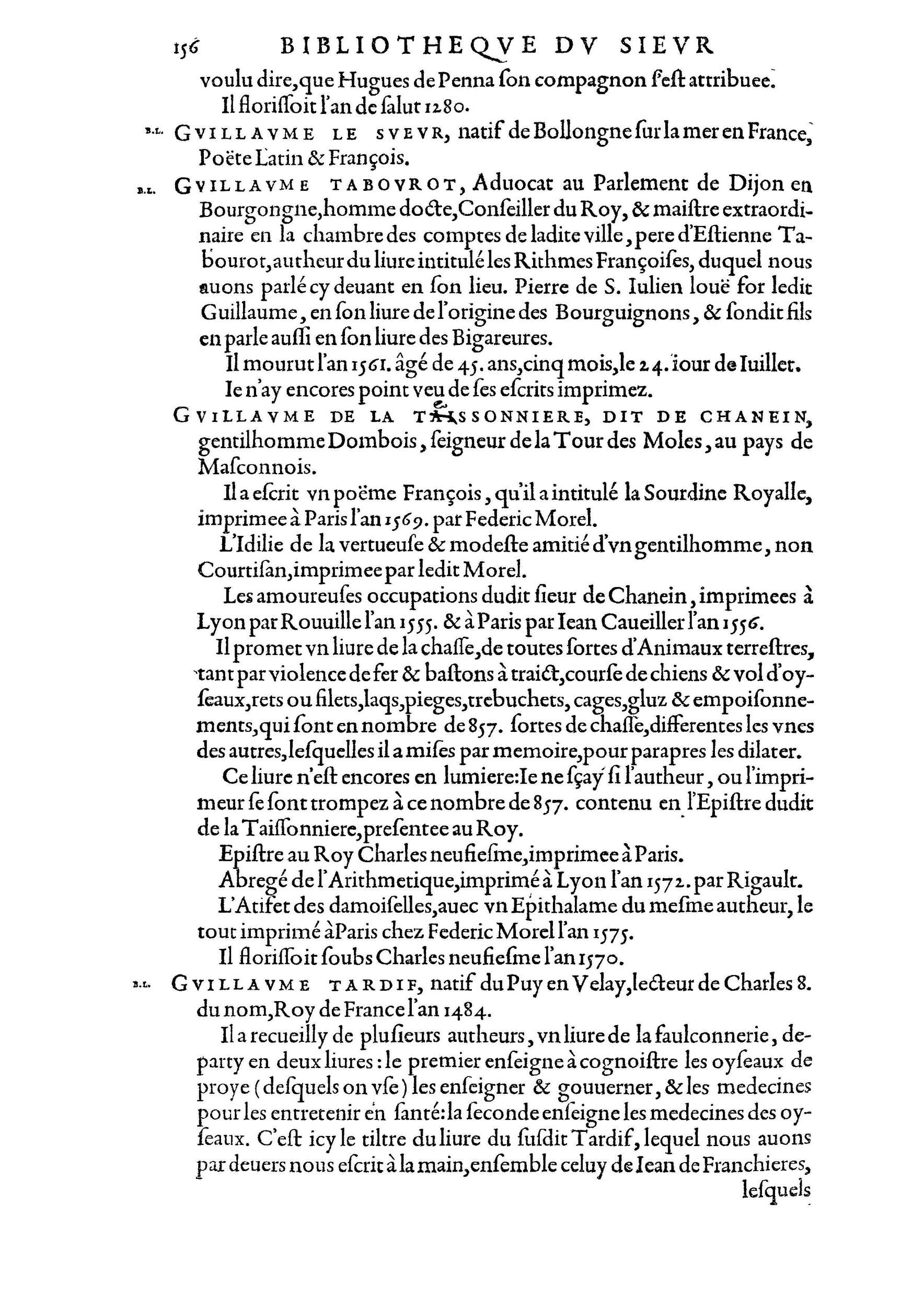 1584 - Abel L&#039;Angelier - Bibliothèques françaises - BnF