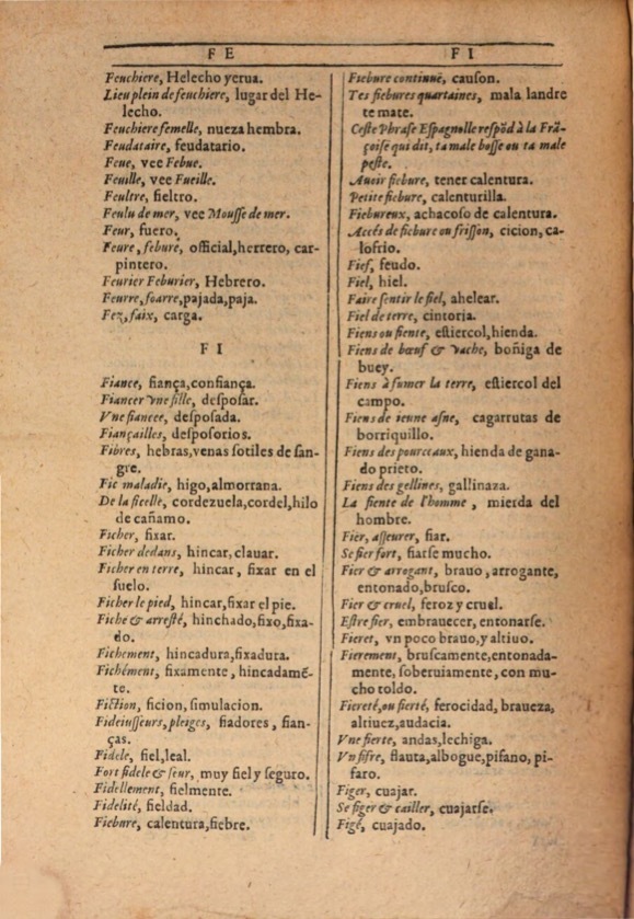 1607 - Marc Orry - Trésor des deux langues espagnole et française (Première et Seconde parties) - ÖNB Wien