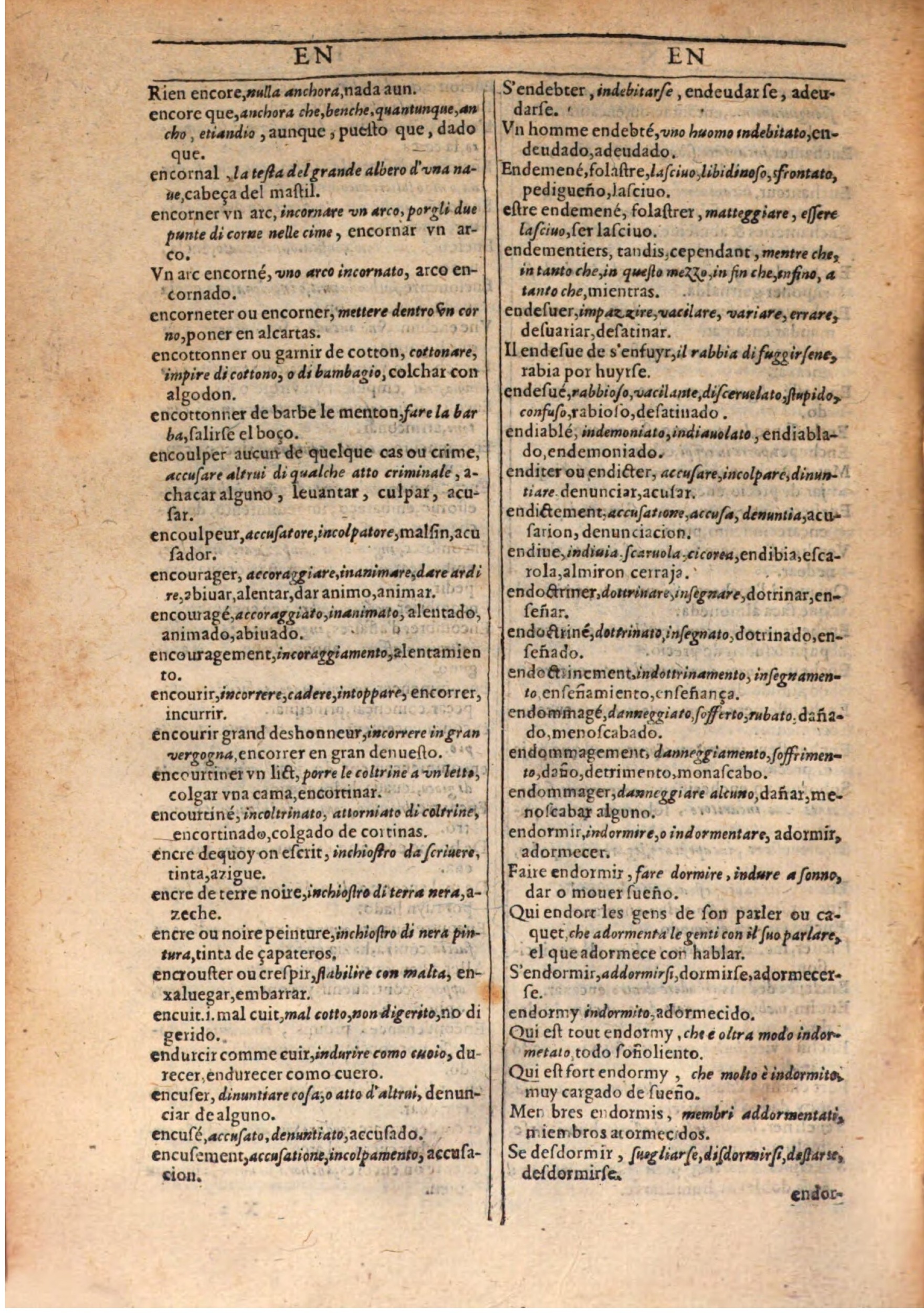 1609 - Philippe Albert et Alexandre Pernet - Trésor des trois langues française, italienne et espagnole (Seconde partie) - BSB Munich 1609 - Philippe Albert et Alexandre Pernet - Trésor des trois langues française, italienne et espagnole (Seconde partie) - BSB Munich