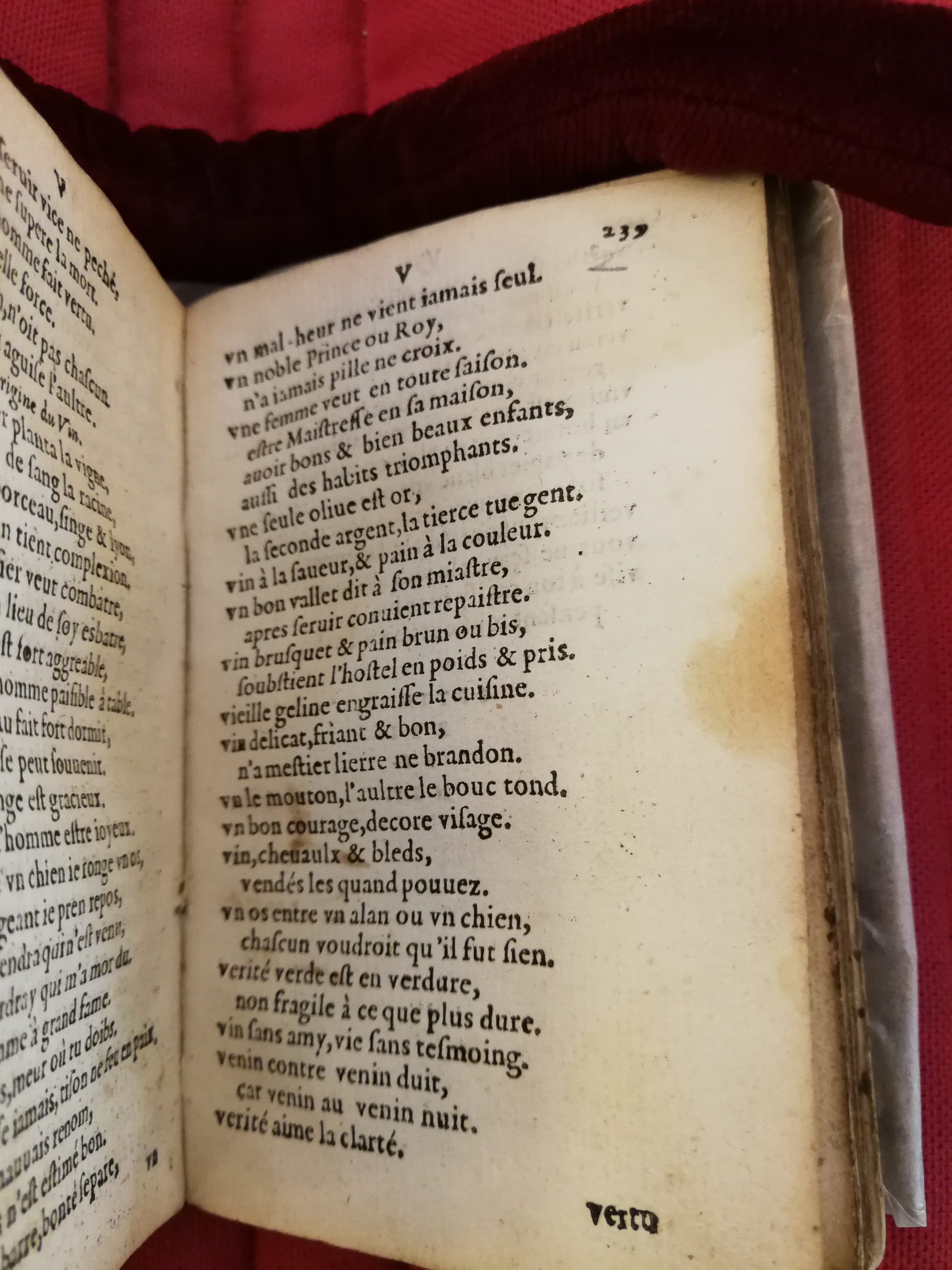 1577 - Jean d’Ogerolles - Trésor de sentences dorées - Bibliothèque Sainte-Geneviève