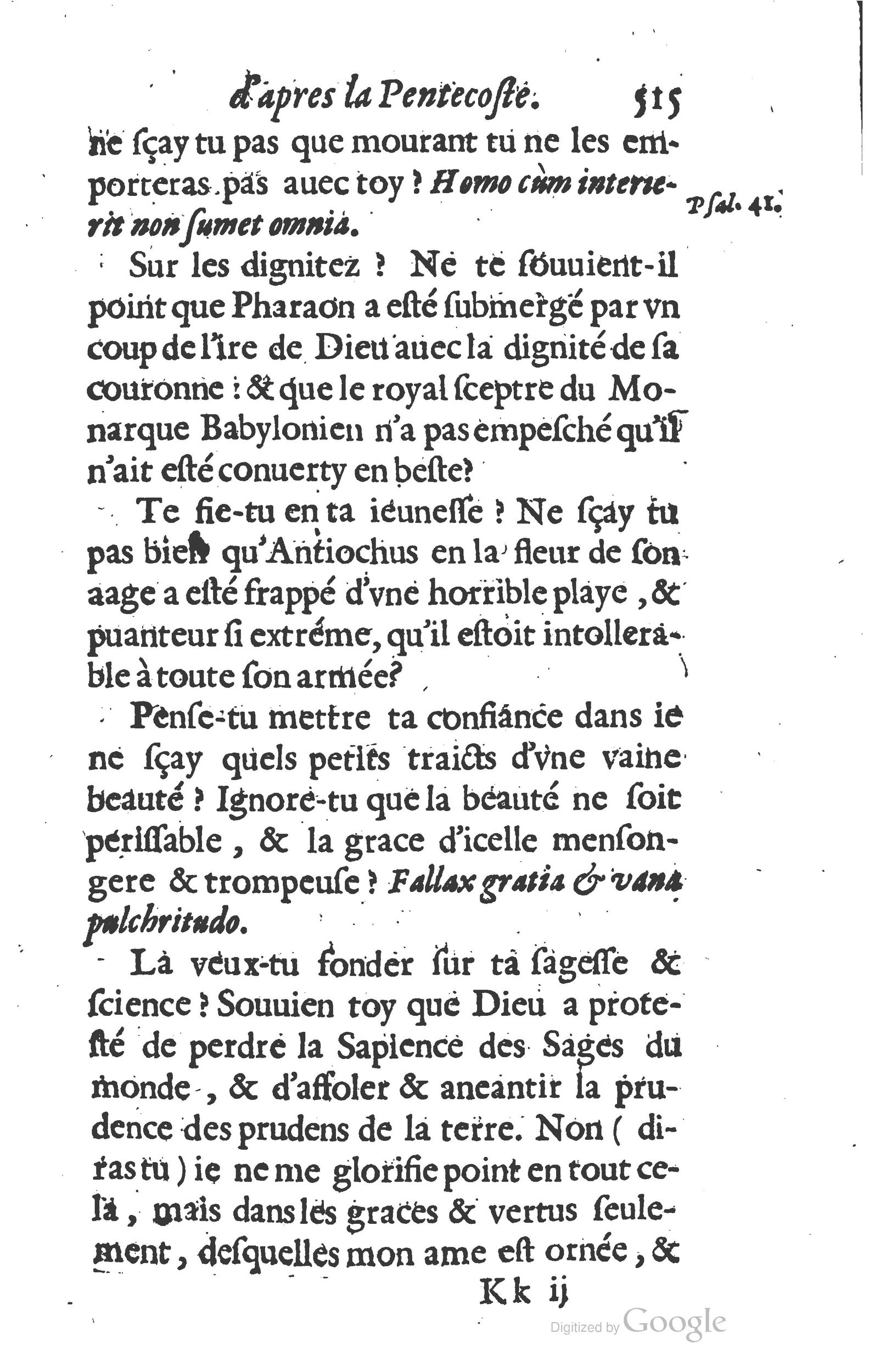 1629 - Manassés de Préaulx - Sermons ou Trésors de la piété chrétienne - BM Lyon