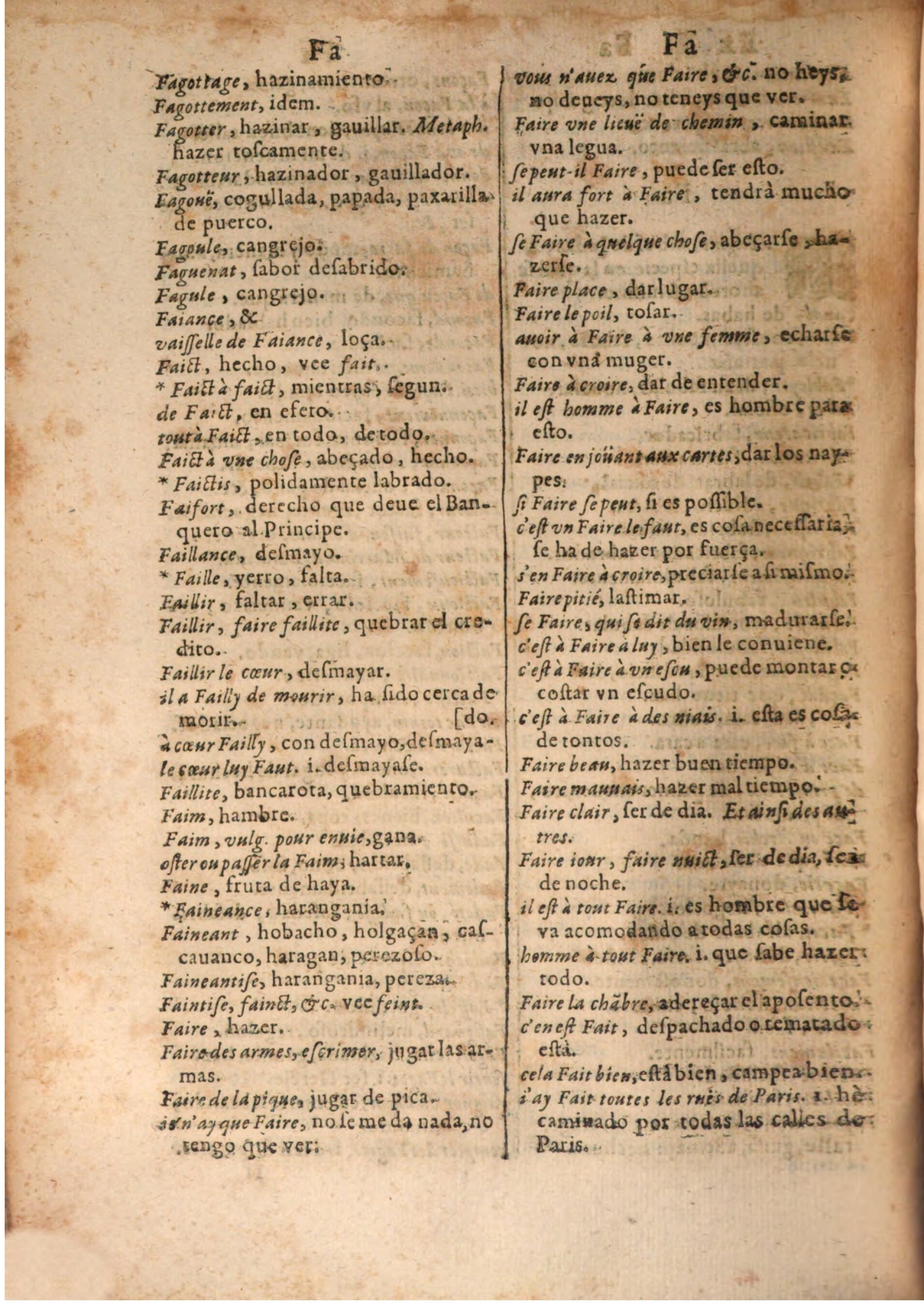 1645 - A. de Sommaville et A. Courbé - Trésor des deux langues espagnole et française (Seconde partie) - BSB Munich