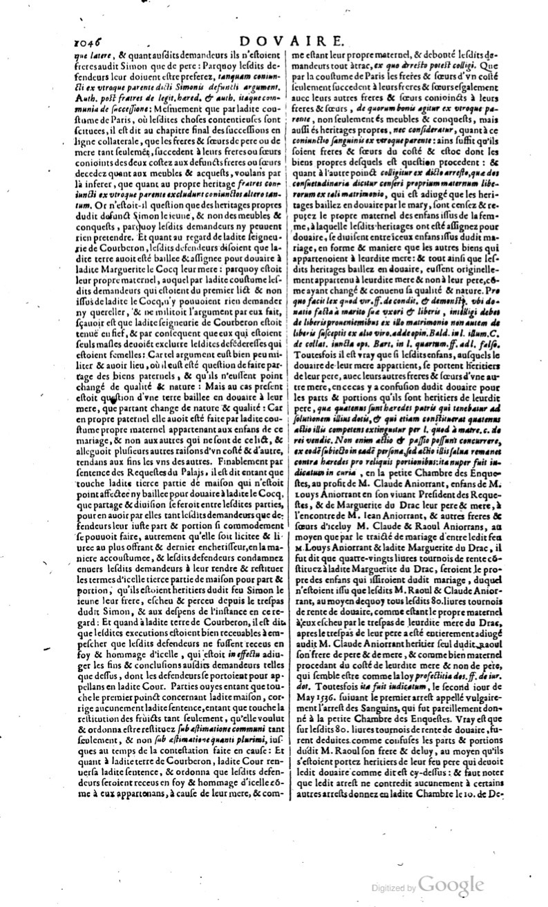 1629 - Veuve Nicolas Buon - Trésor du droit français (29620 T. 1) - BM Lyon