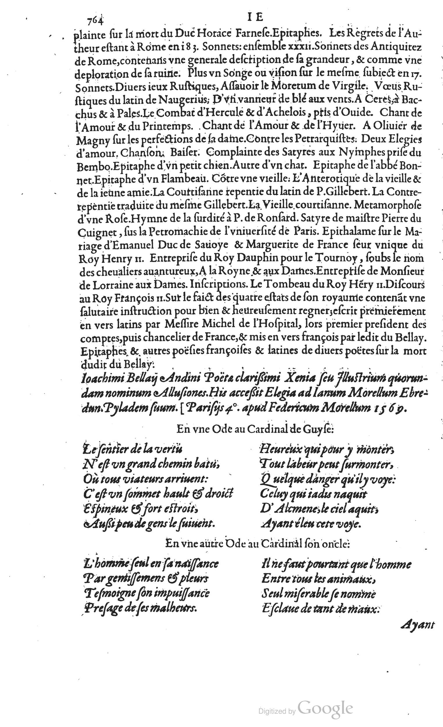 1585 - Barthélemy Honorat - Bibliothèques françaises - BSB Munich