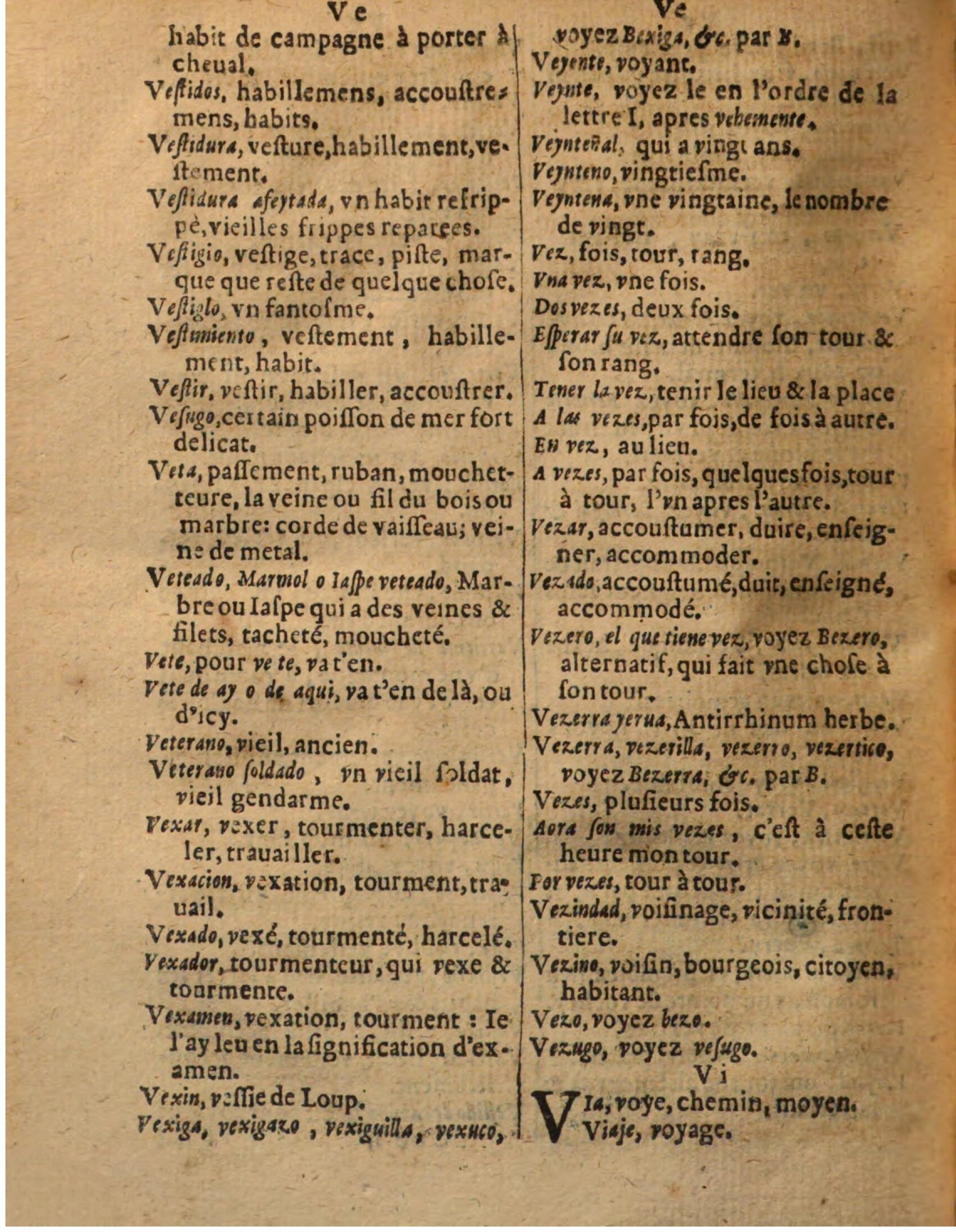 1625 - Hubert Antoine - Trésor des deux langues espagnole et française - Augsbourg