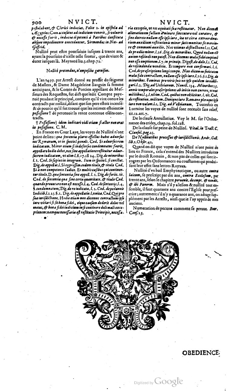 1629 - Veuve Nicolas Buon - Trésor du droit français (21754 T. 2) - BM Lyon