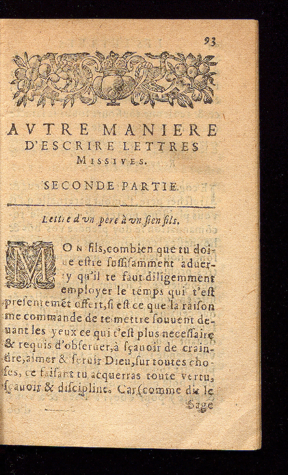 1614 - Barthélemy Vincent - Élite et Trésor des lettres missives - Bâle