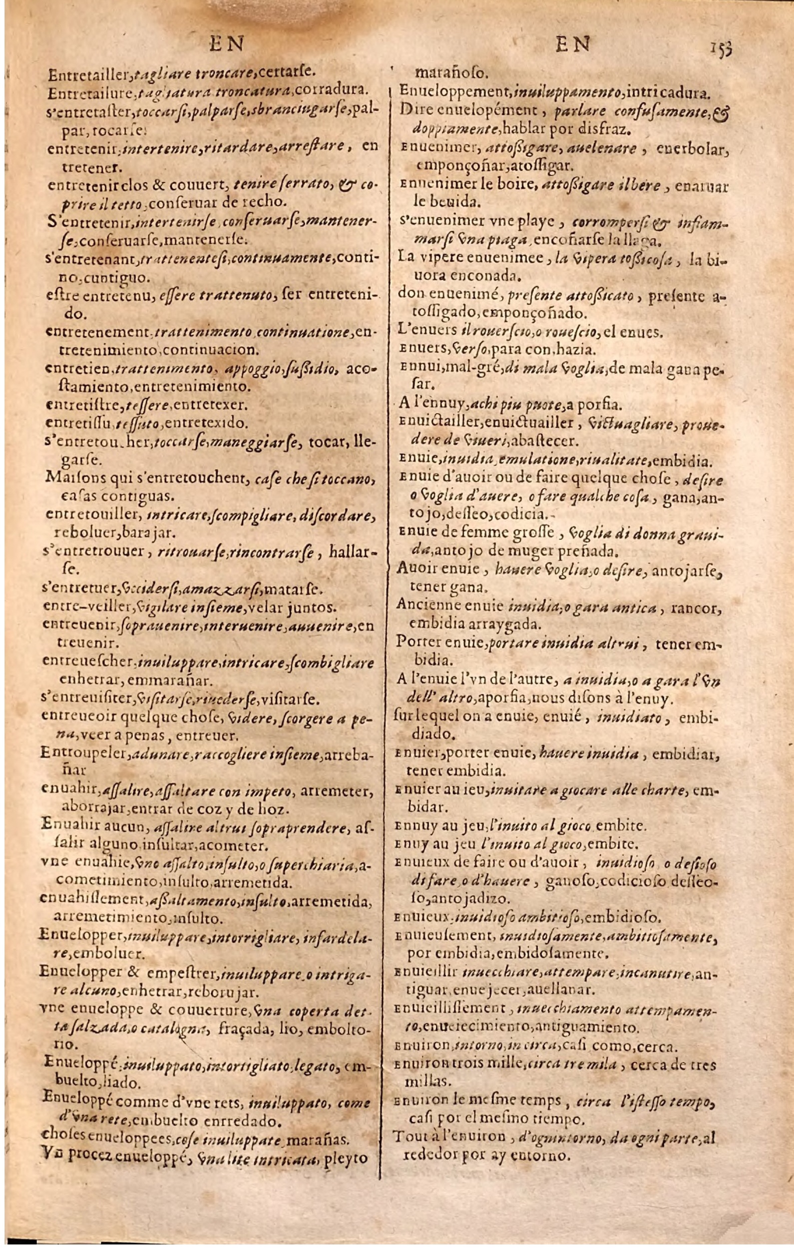 1627 - Jacques Crespin - Trésor des trois langues (Seconde partie) - Regensburg