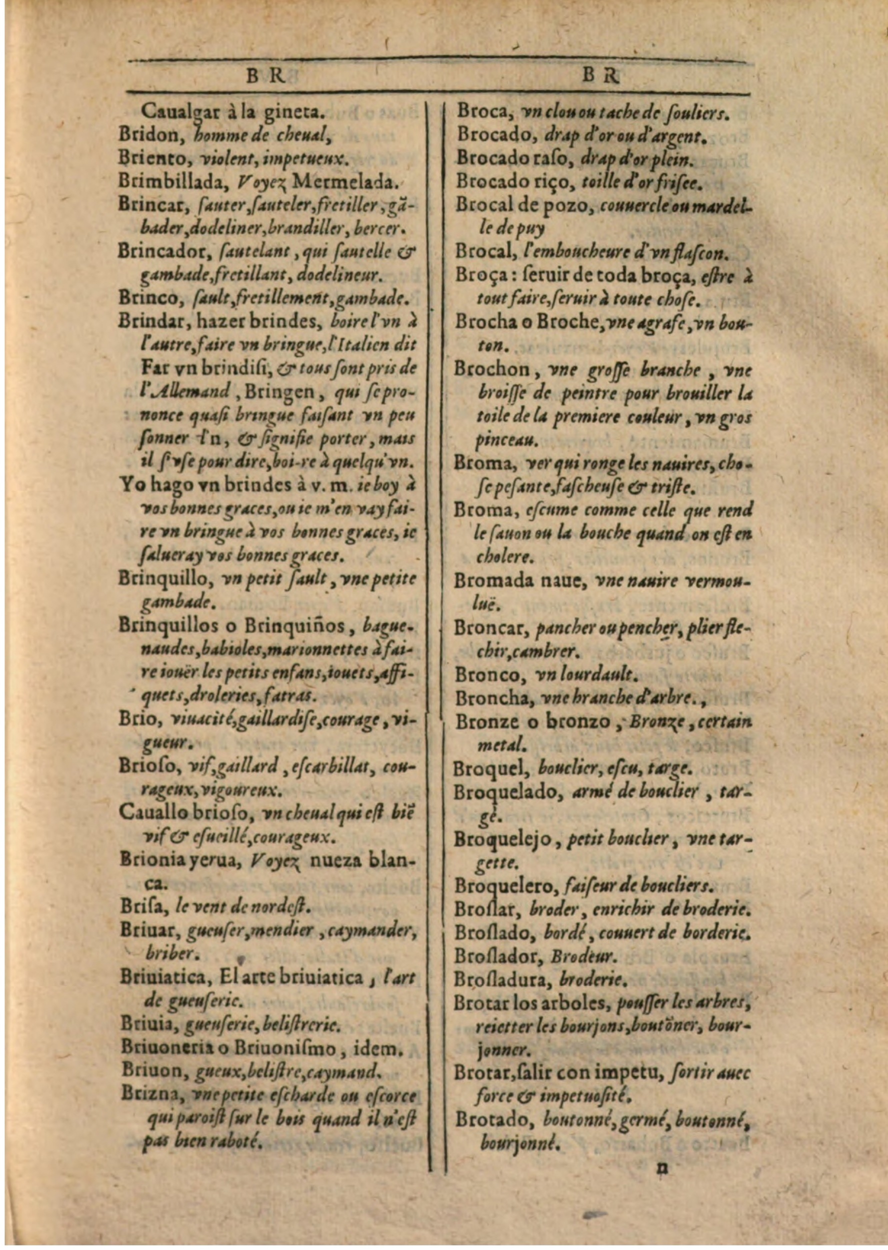 1607 - Marc Orry - Trésor des deux langues espagnole et française (Première partie) - BSB Munich 1607 - Marc Orry - Trésor des deux langues espagnole et française (Première partie) - BSB Munich