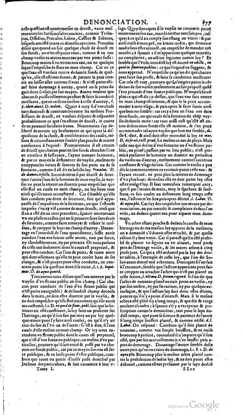 1629 - Veuve Nicolas Buon - Trésor du droit français (29620 T. 1) - BM Lyon