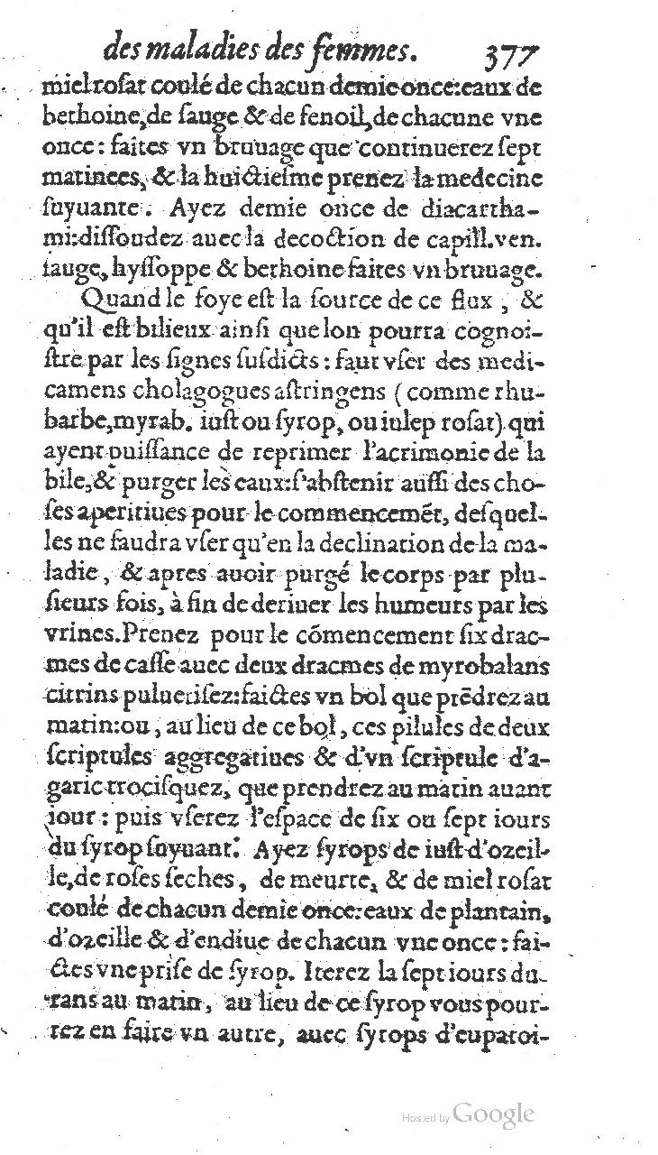 1585 - Jacques du Puis - Trésor des remèdes secrets pour les maladies des femmes - BnF