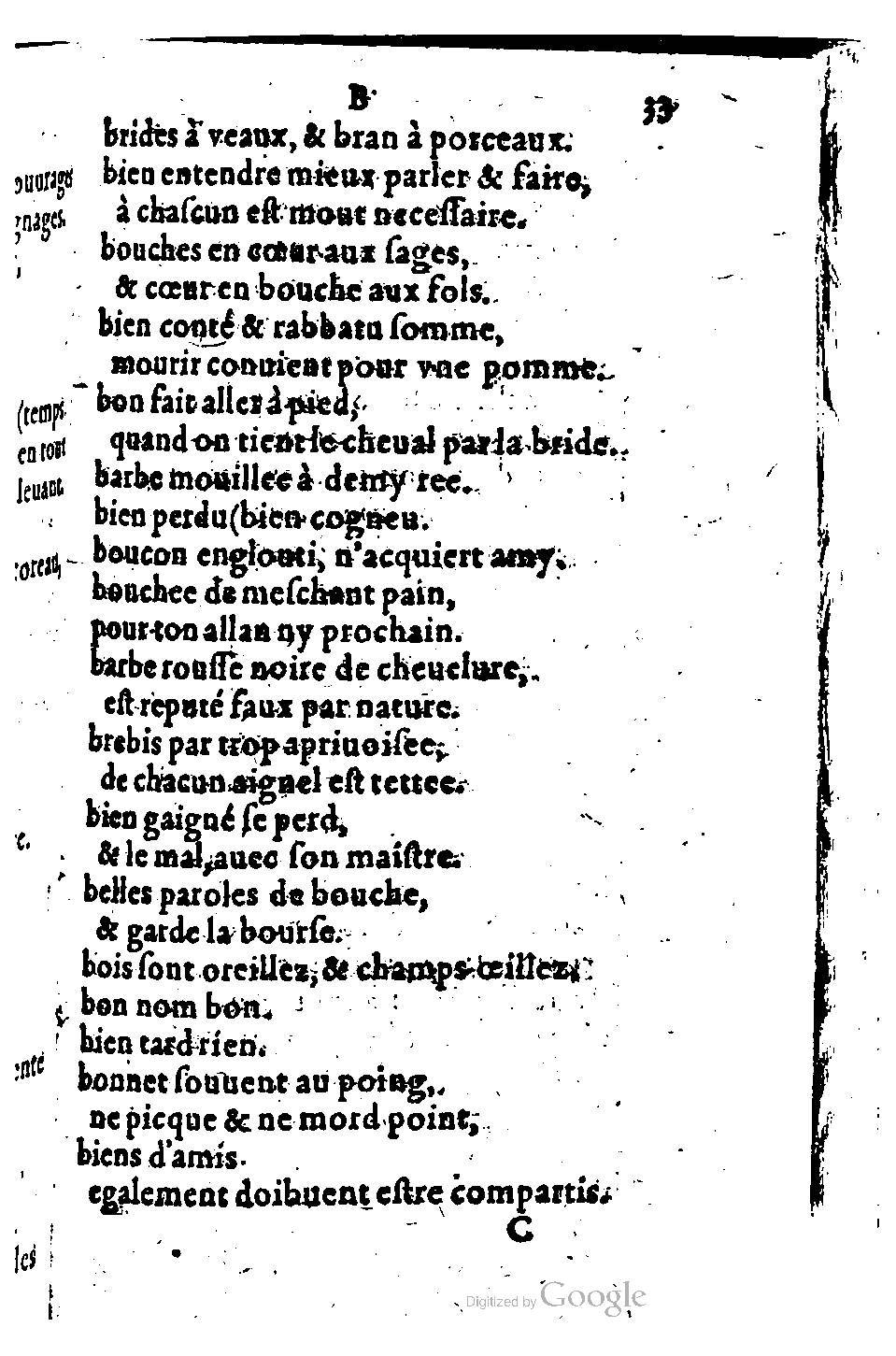 1582 - Nicolas Bonfons - Trésor des sentences dorées - BM Lyon 1582 - Nicolas Bonfons - Trésor des sentences dorées - BM Lyon