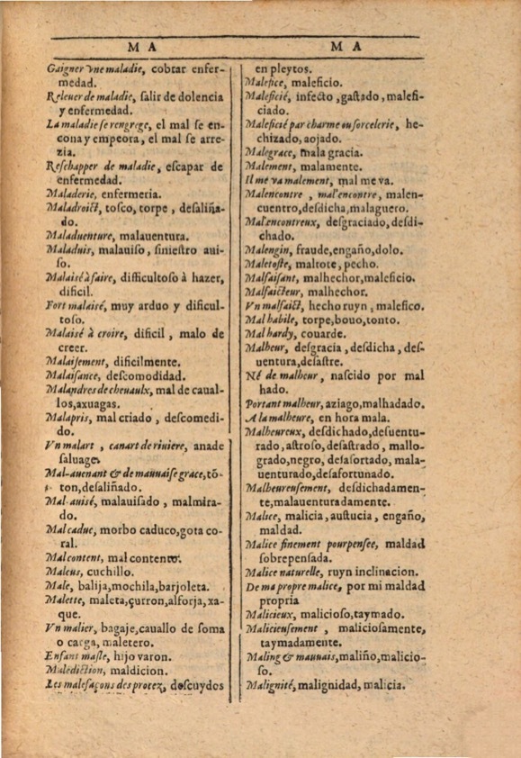 1607 - Marc Orry - Trésor des deux langues espagnole et française (Première et Seconde parties) - ÖNB Wien