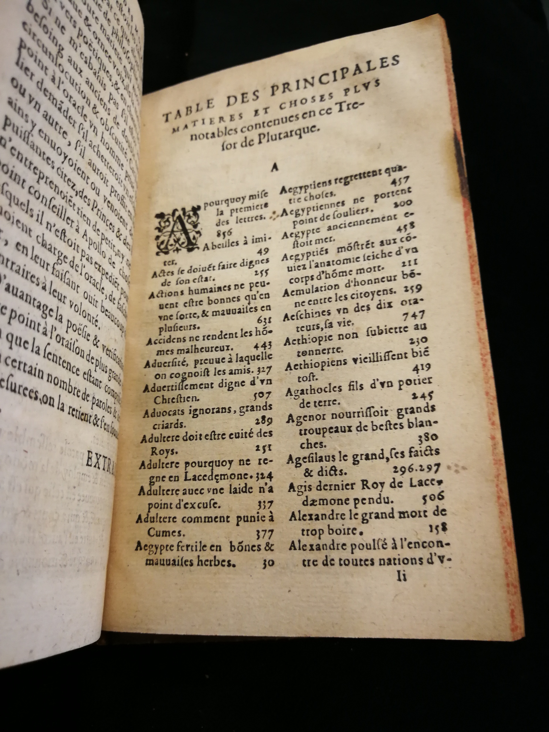 1577 - Jean Poupy - Trésor des morales de Plutarque - Les Méjanes, Aix-en-Provence 1577 - Jean Poupy - Trésor des morales de Plutarque - Les Méjanes, Aix-en-Provence