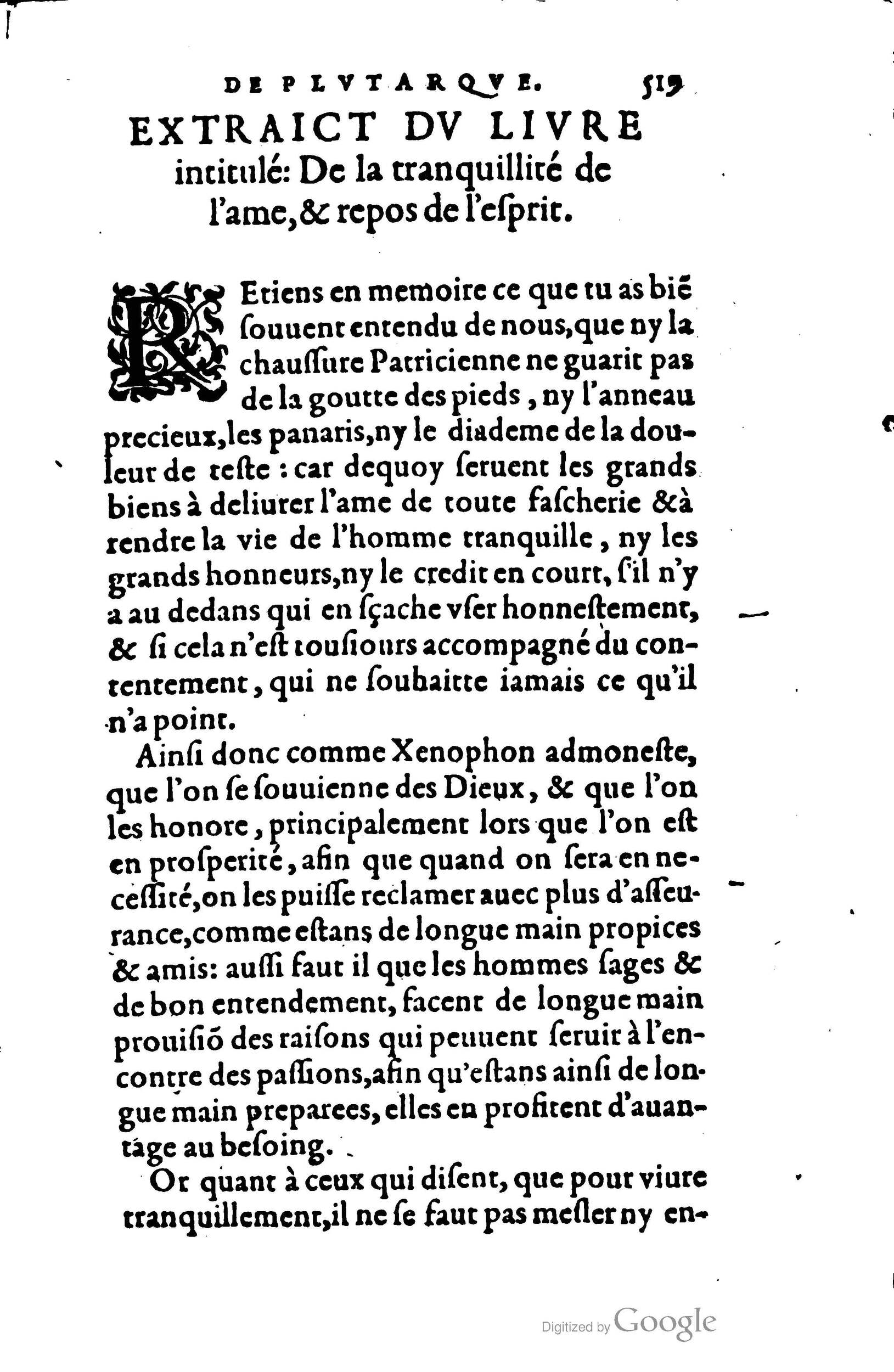 1578 - Jean Poupy - Trésor des morales de Plutarque - BSB Munich