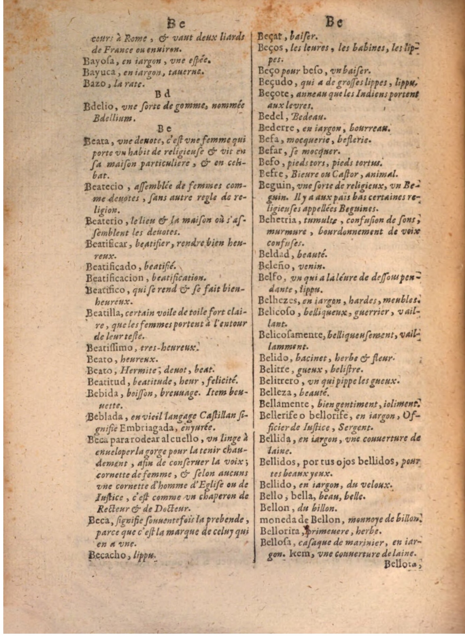 1645 - A. de Sommaville et A. Courbé - Trésor des deux langues espagnole et française - BSB Munich