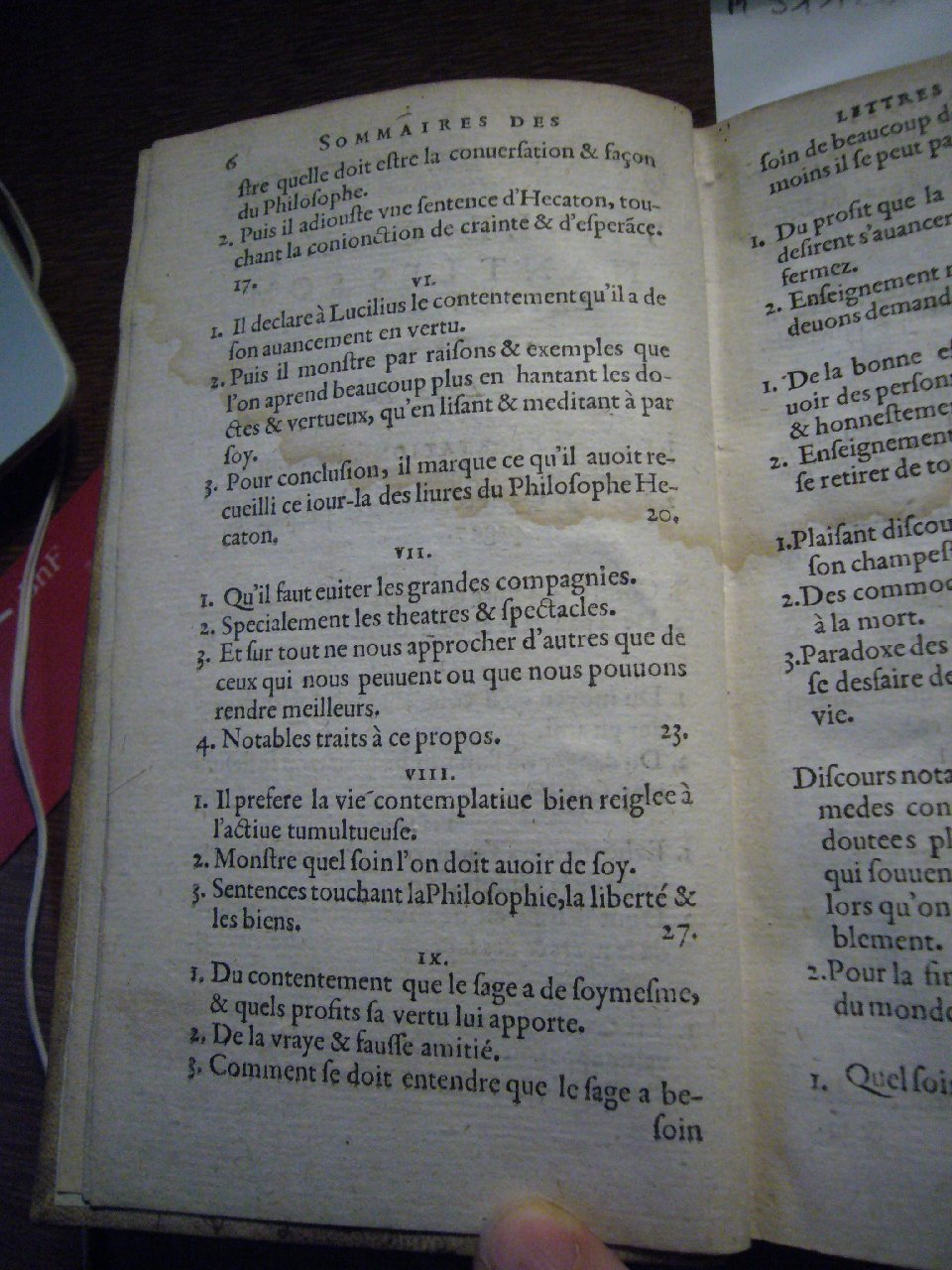 1604 - Jean Houzé - Œuvres morales et mêlées de Sénèque, Trésor de philosophie morale - T. 2 - BnF 1604 - Jean Houzé - Œuvres morales et mêlées de Sénèque, Trésor de philosophie morale - T. 2 - BnF
