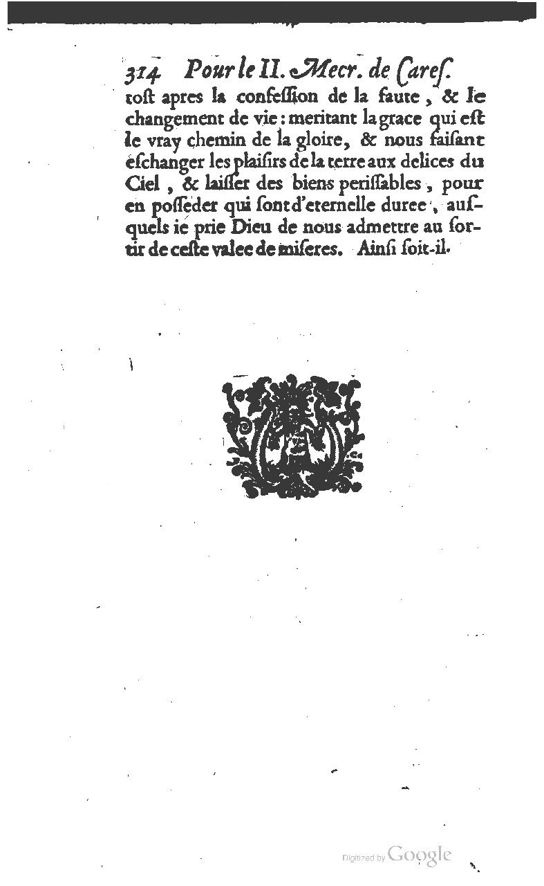 1607 - Nicolas Du Fossé - Trésor quadragésimal - T 01 - BM Lyon