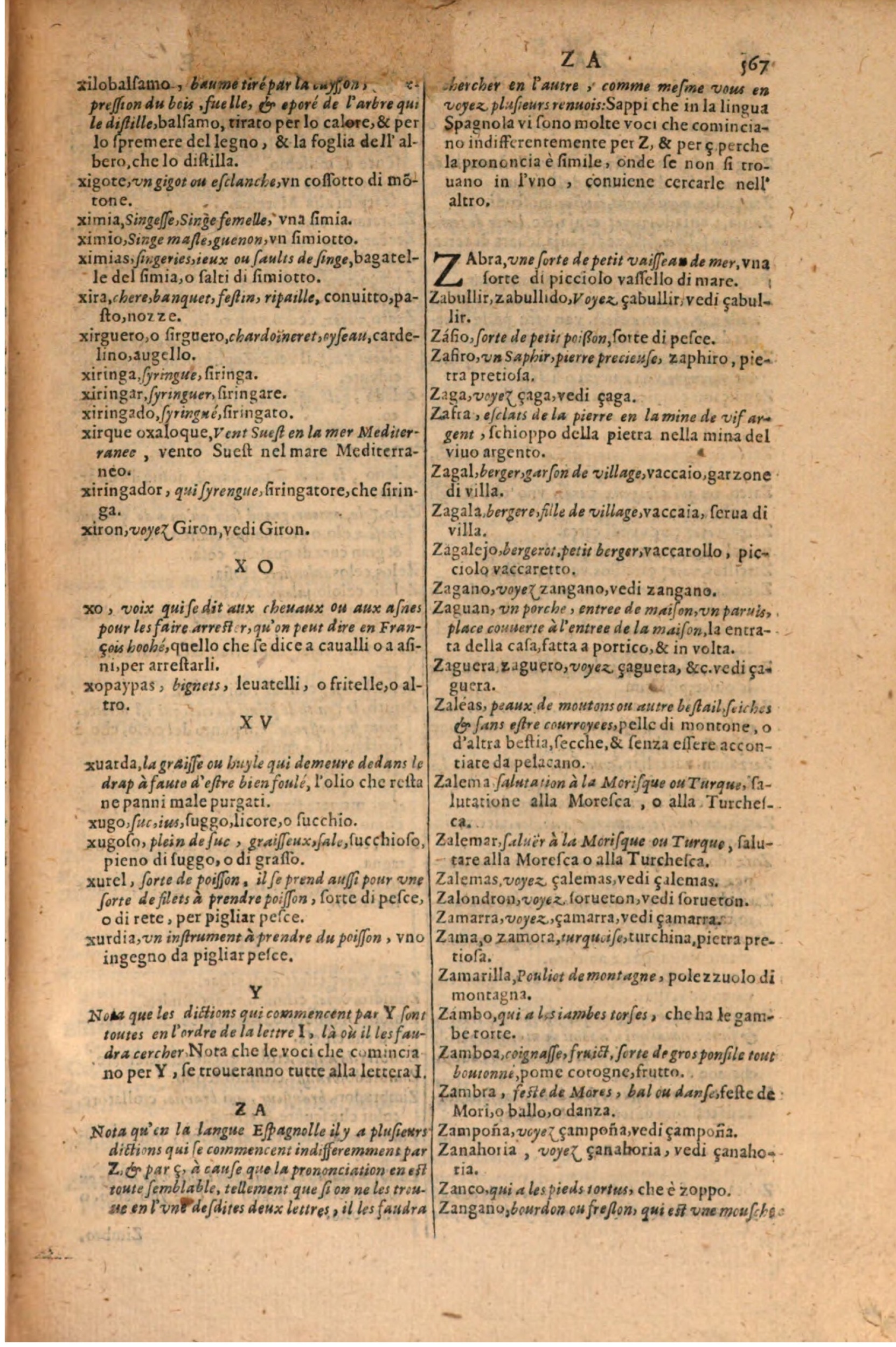 1606 - Samuel Crespin - Thresor des trois langues, francoise, italiene et espagnolle - BSB Munich