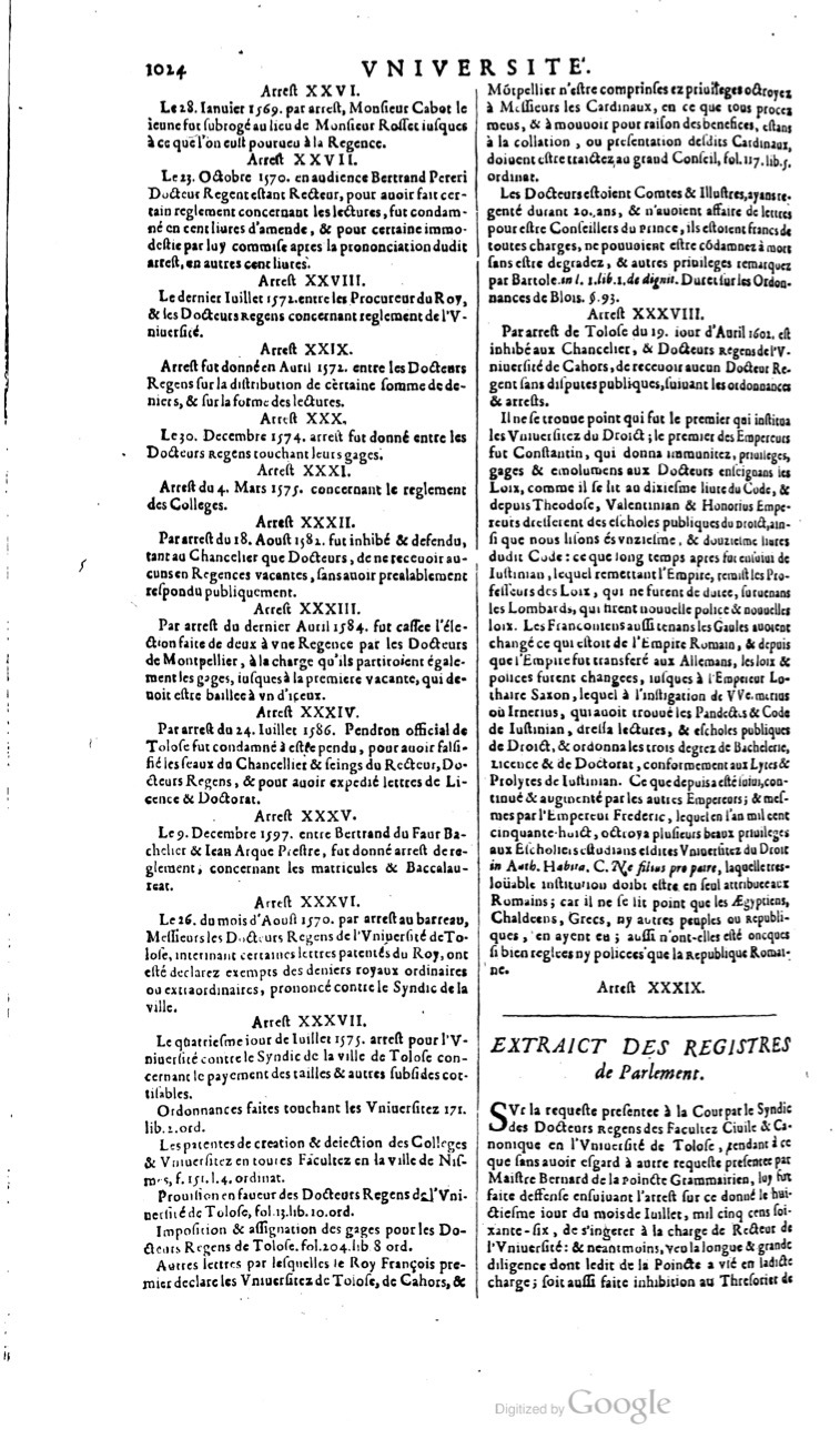 1629 - Veuve Nicolas Buon - Trésor du droit français (21754 T. 3) - BM Lyon