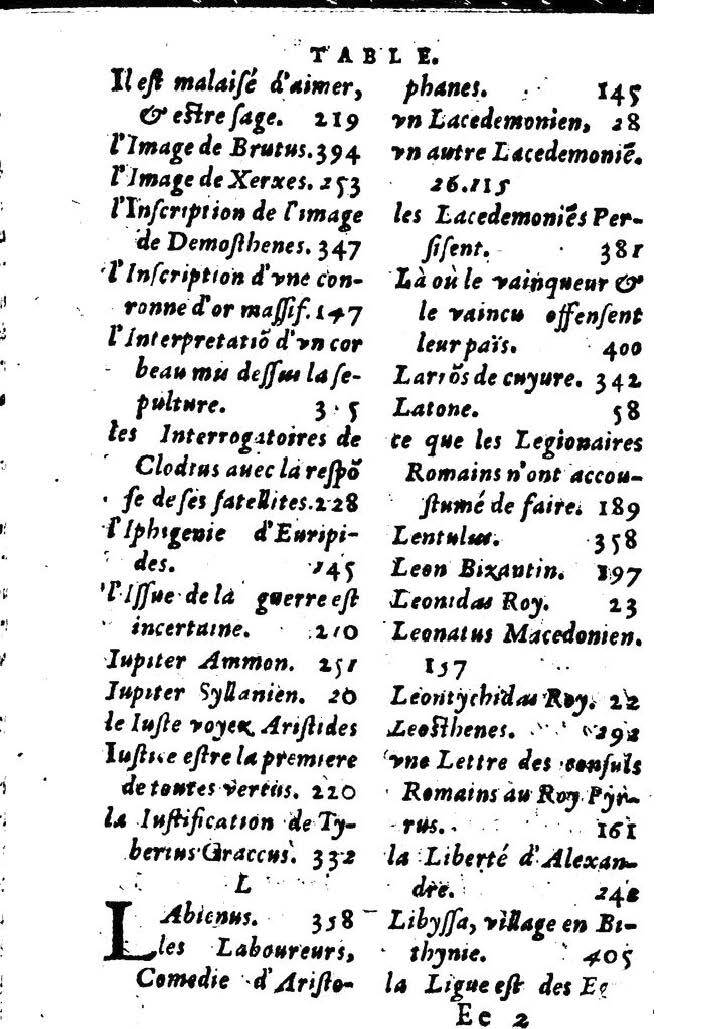 1611 - Pierre Rigaud - Trésor des vies de Plutarque - BM Lyon