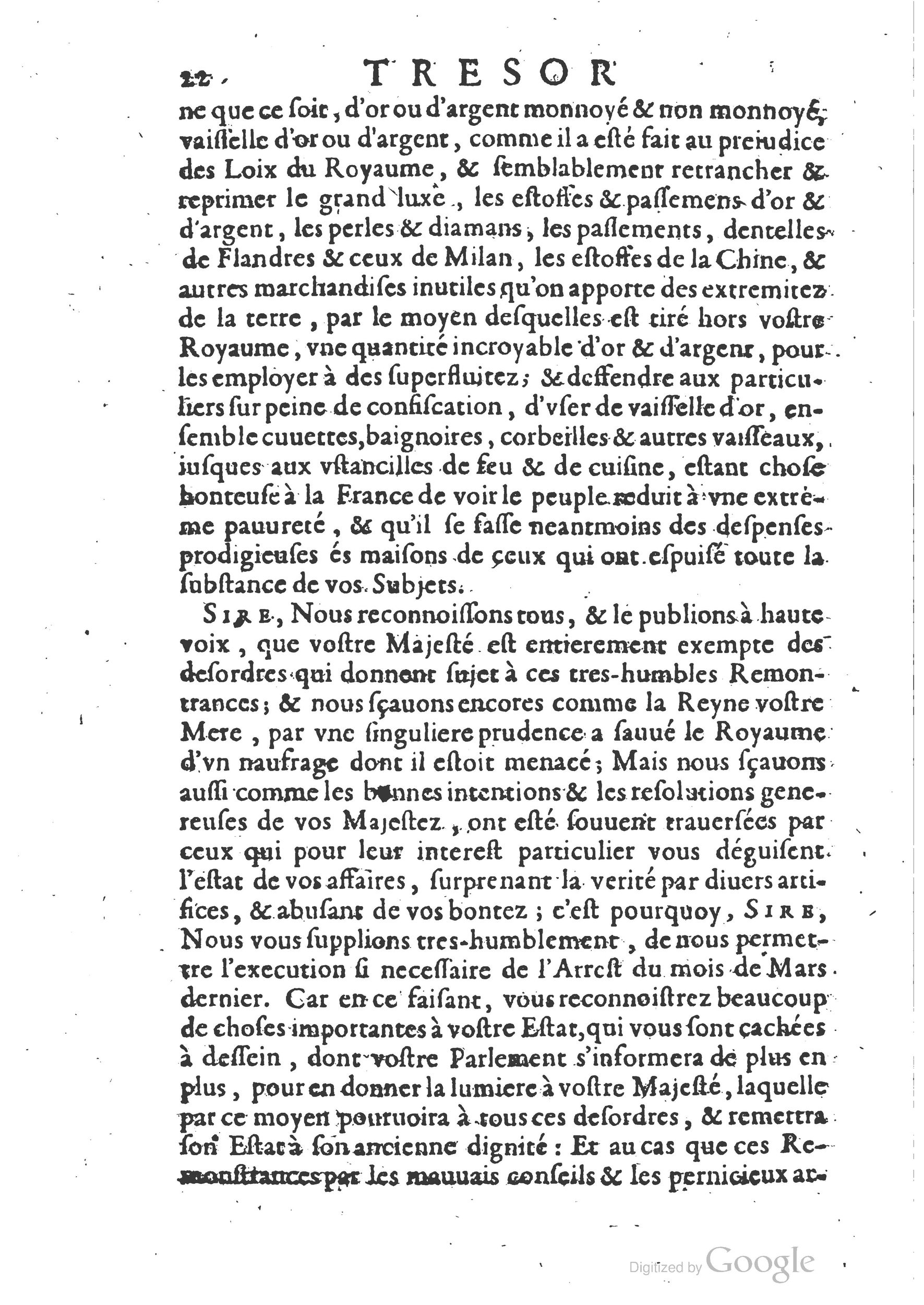 1654 - Michel Bobin - Trésor des harangues, remontrances et oraisons funèbres - BM Lyon