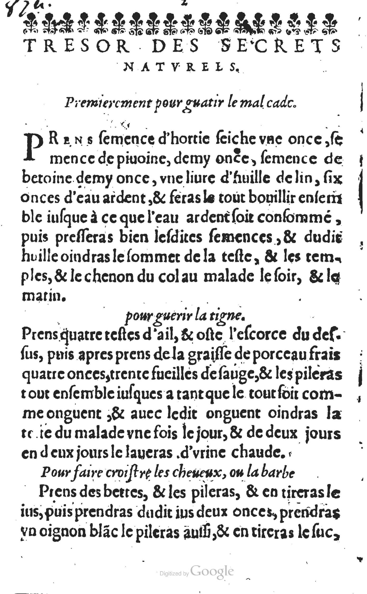 1623 - Pierre Marniolles - Trésor des secrets naturels - BM Lyon