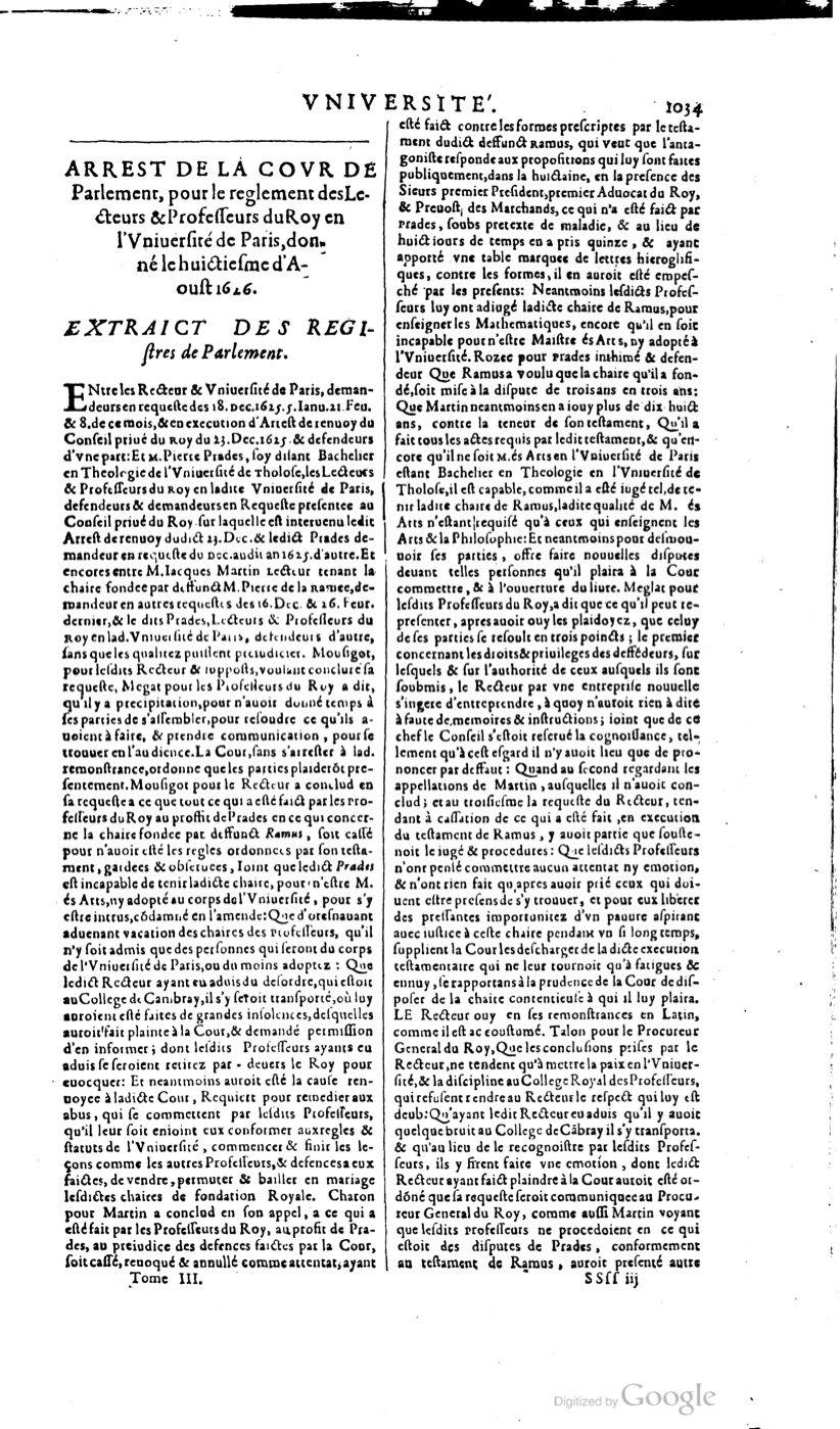 1629 - Veuve Nicolas Buon - Trésor du droit français (21754 T. 3) - BM Lyon