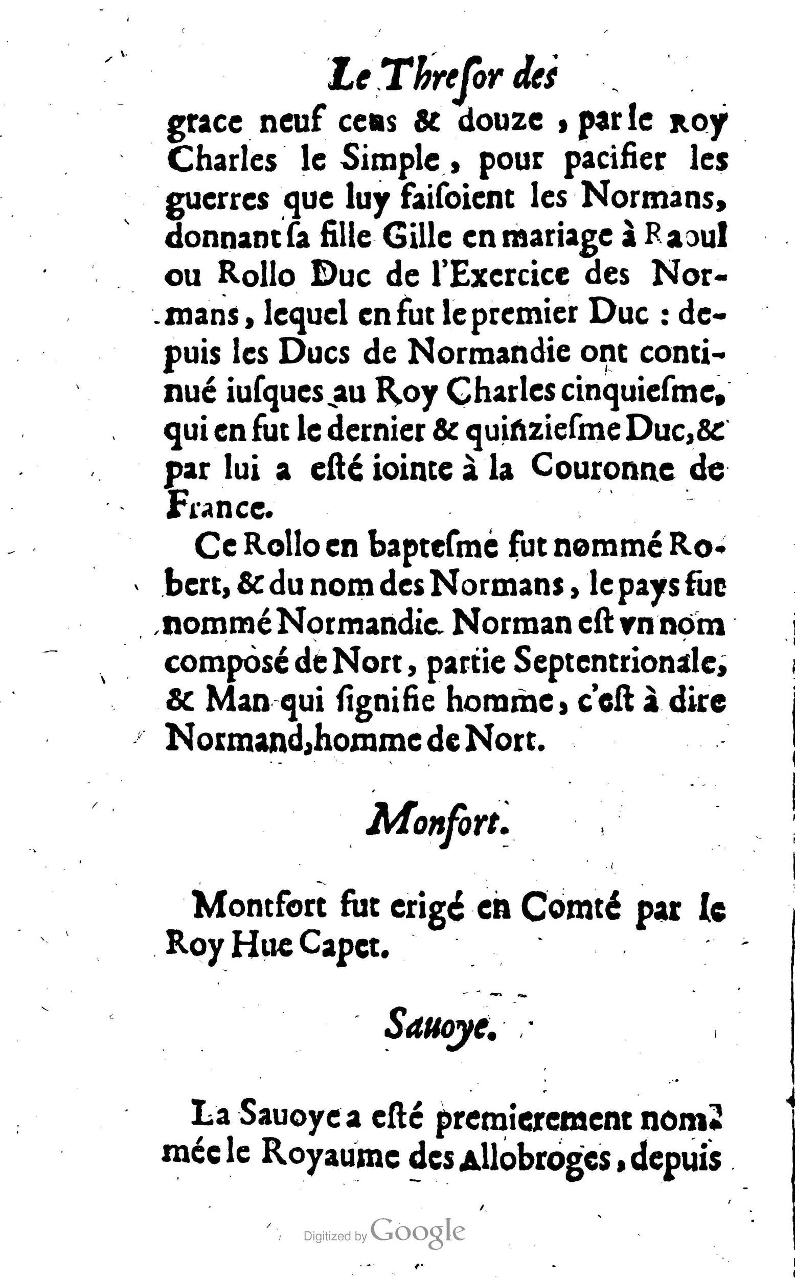 1638 - Jean Corrozet - Trésor des histoires de France - BM Lyon