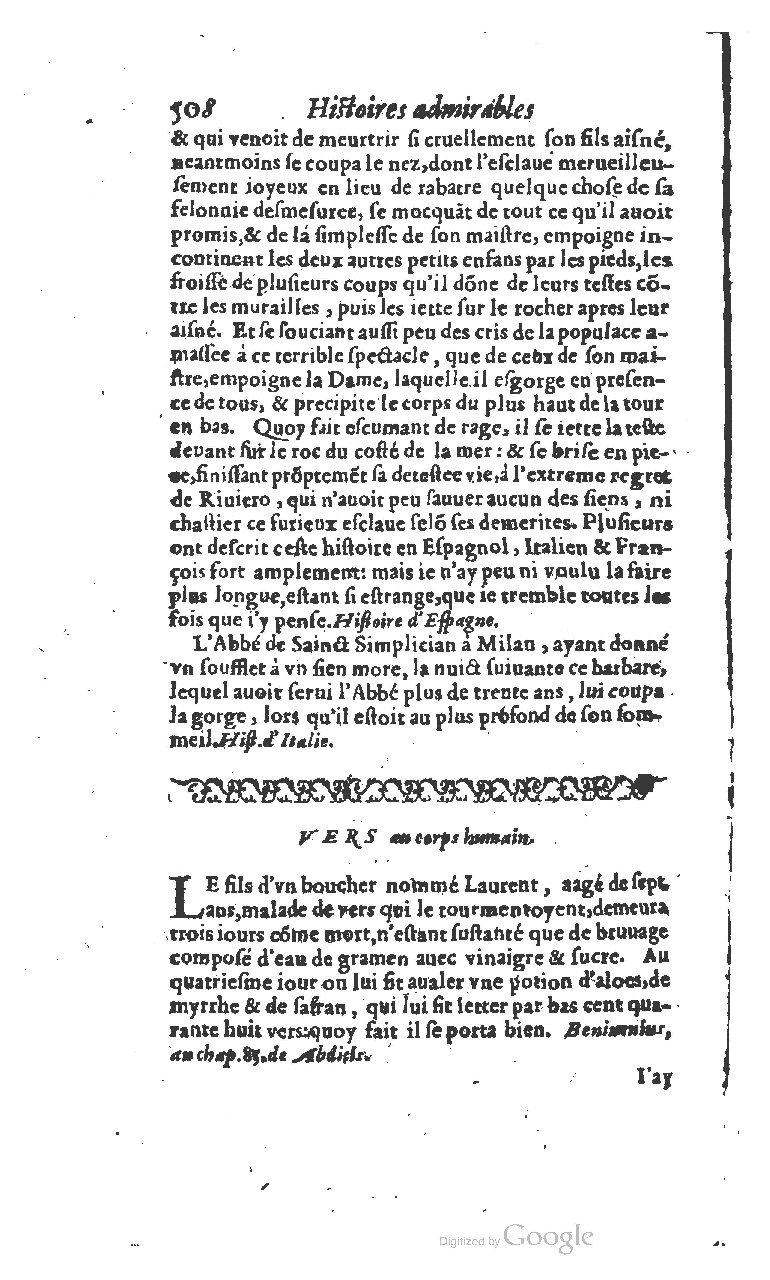 1610 - Paul Marceau - Trésor d’histoires admirables et mémorables - BSB Munich