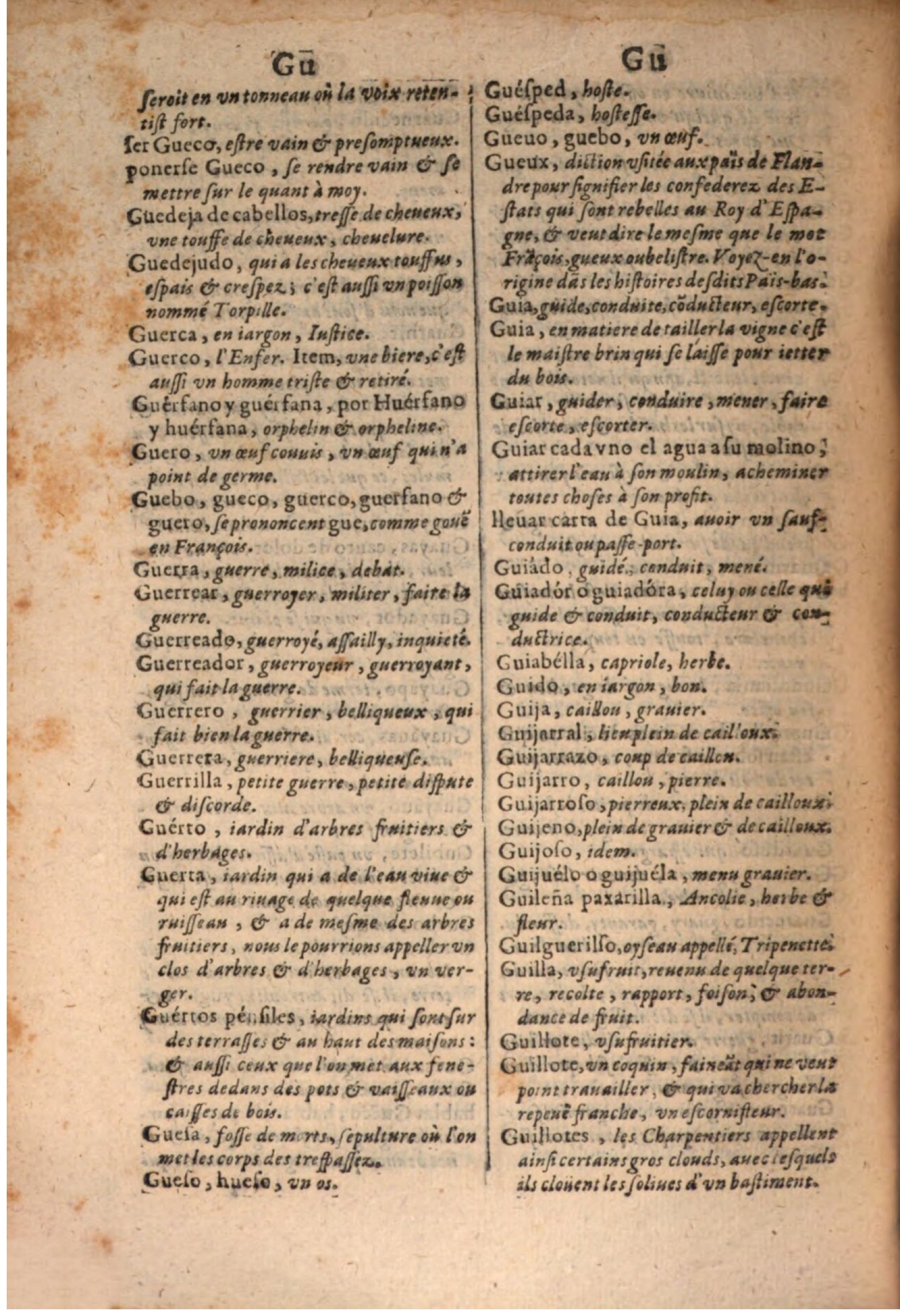 1645 - A. de Sommaville et A. Courbé - Trésor des deux langues espagnole et française - BSB Munich