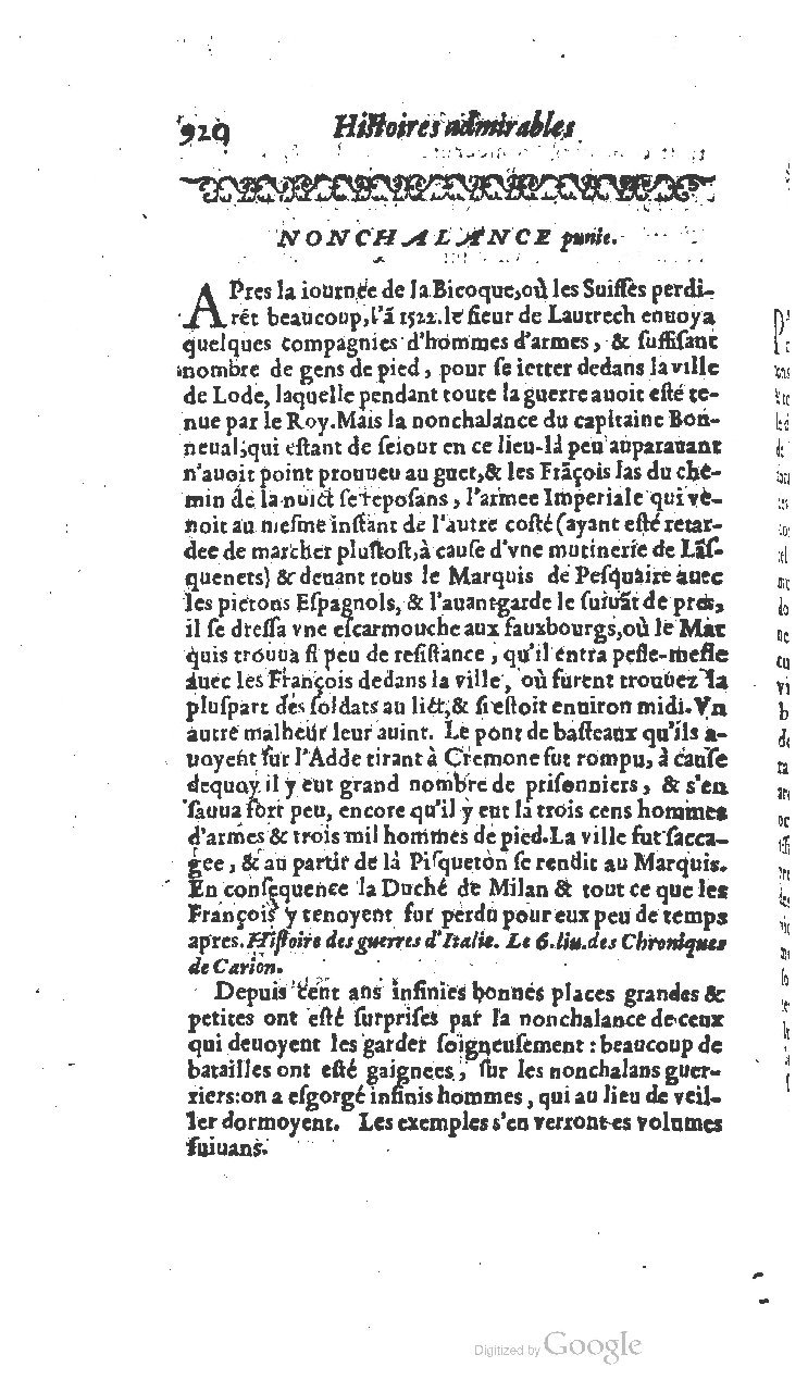 1610 - Paul Marceau - Trésor d’histoires admirables et mémorables - BSB Munich