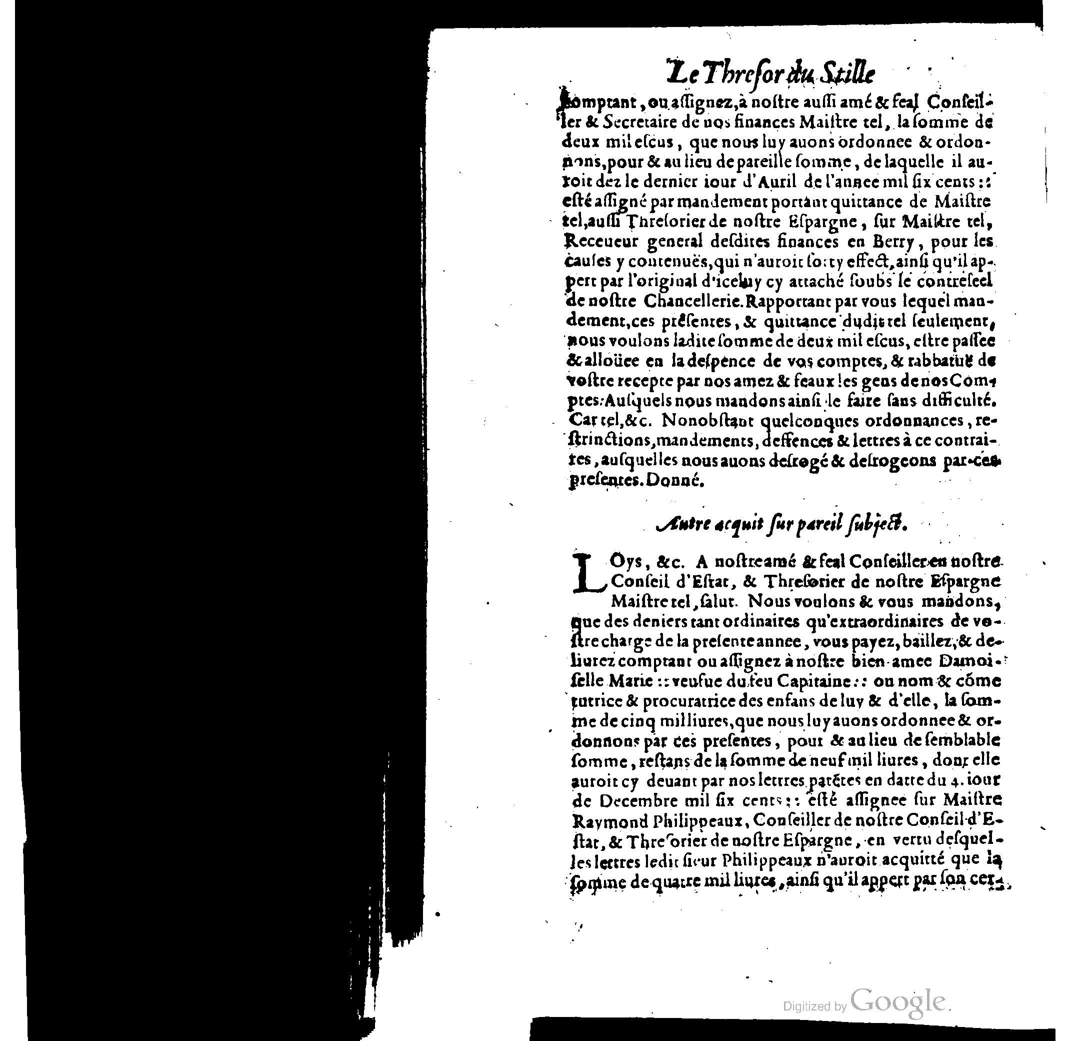 1614 - Jean Richer - Trésor du nouveau style et protocole de la chancellerie de France - BSB Munich 1614 - Jean Richer - Trésor du nouveau style et protocole de la chancellerie de France - BSB Munich