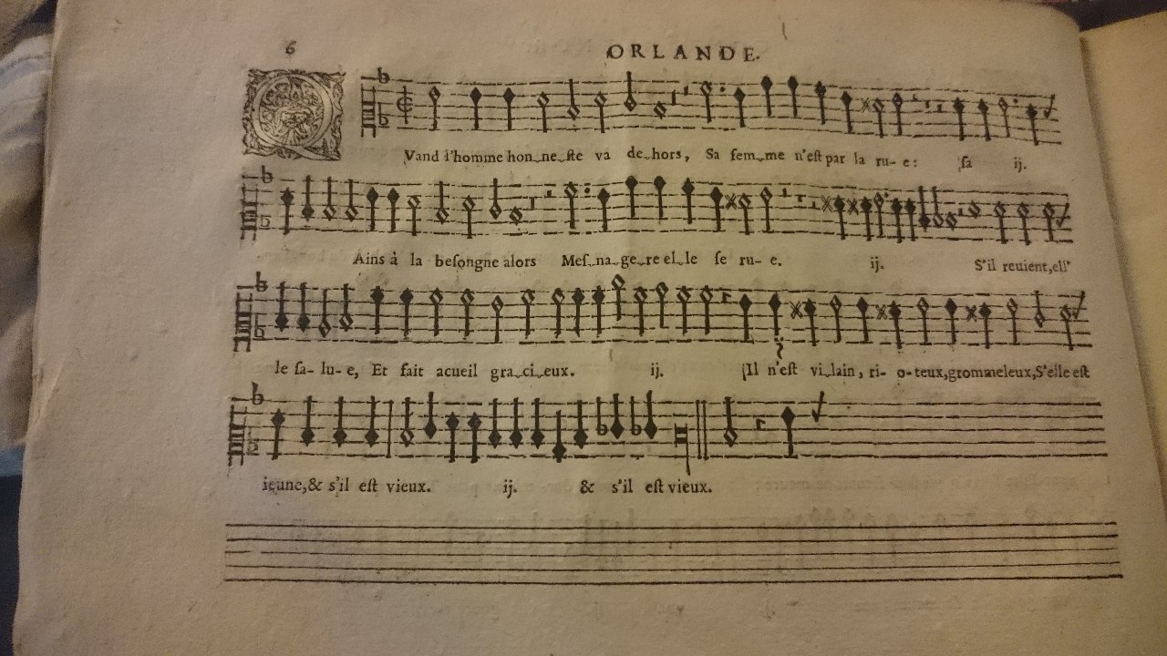 1594 - [Pierre de Saint-André] - Trésor de musique d’Orlande de Lassus, Contratenor - British Library