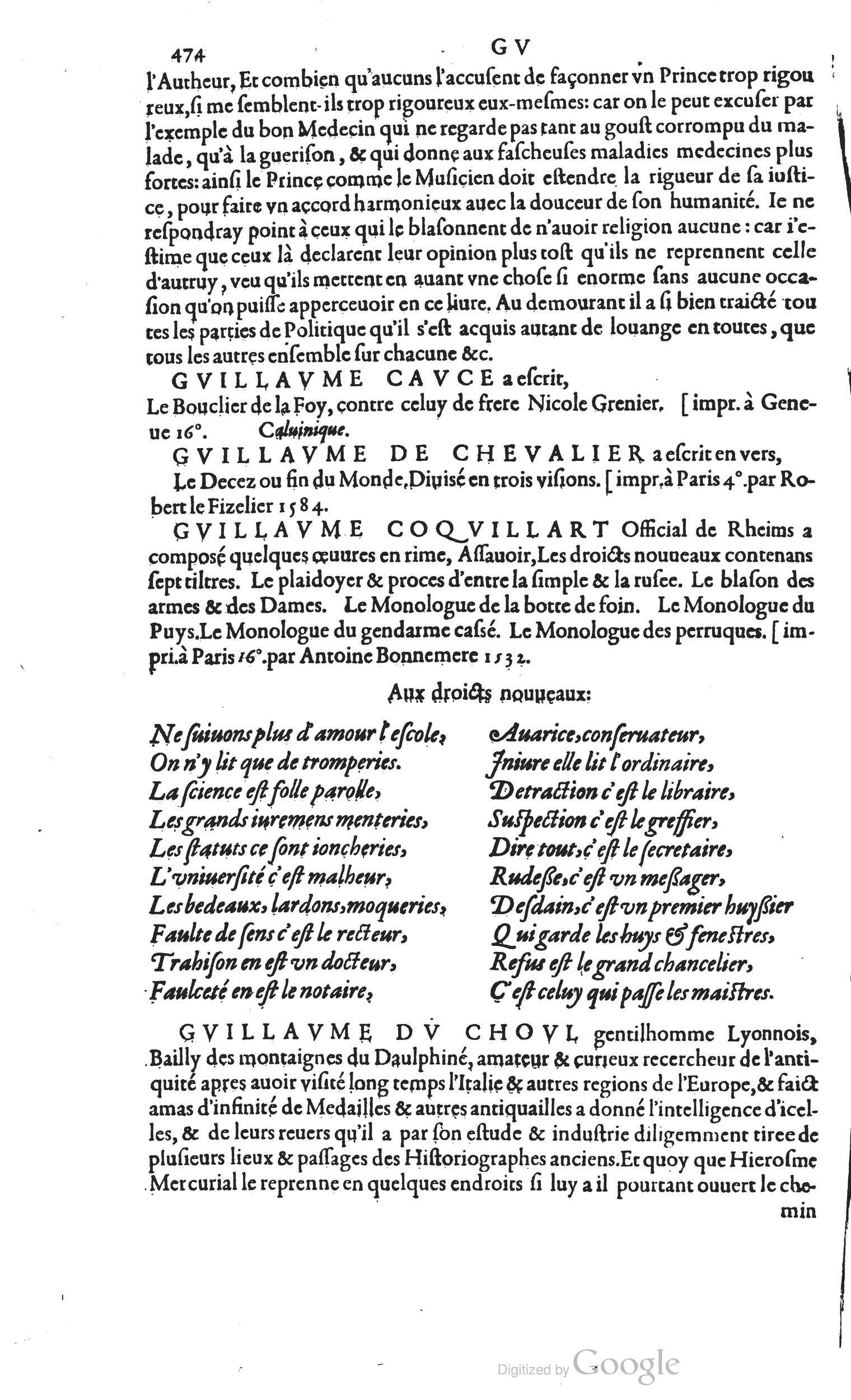 1585 - Barthélemy Honorat - Bibliothèques françaises - BSB Munich
